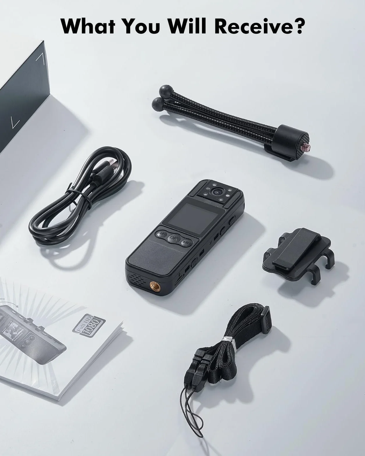 BOBLOV A26 Small Body Camera, Mini fotocamera per Corpo Policial Bicicletta Videocamera per Sport/Conferenze/Aula/Ufficio/Casa/Viaggio