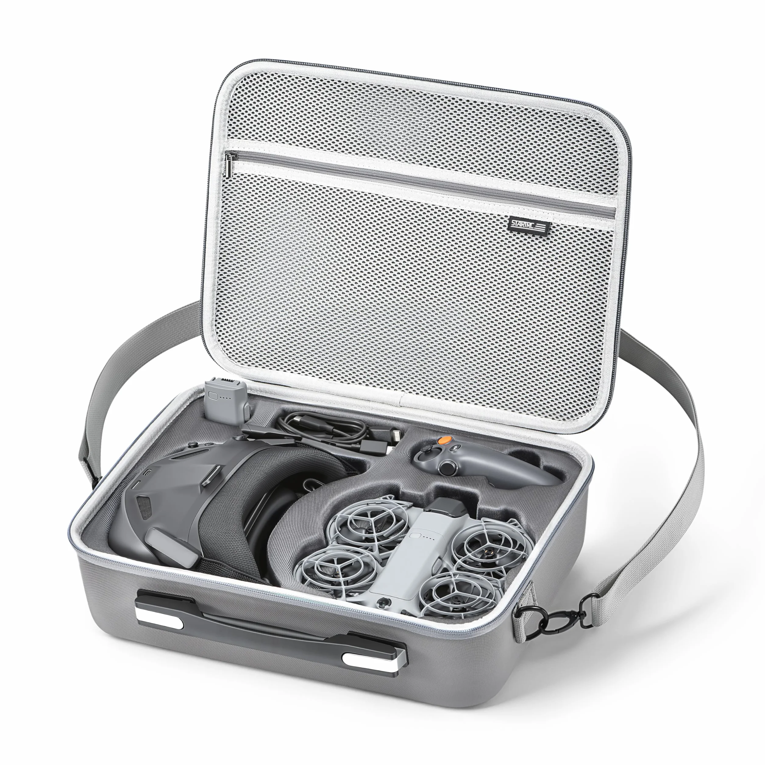 STARTRC, custodia per accessori Neo 2, borsa portatile in PU per DJI Neo 2 Motion Fly More Combo per RC Motion 3, occhiali N3, hub di ricarica