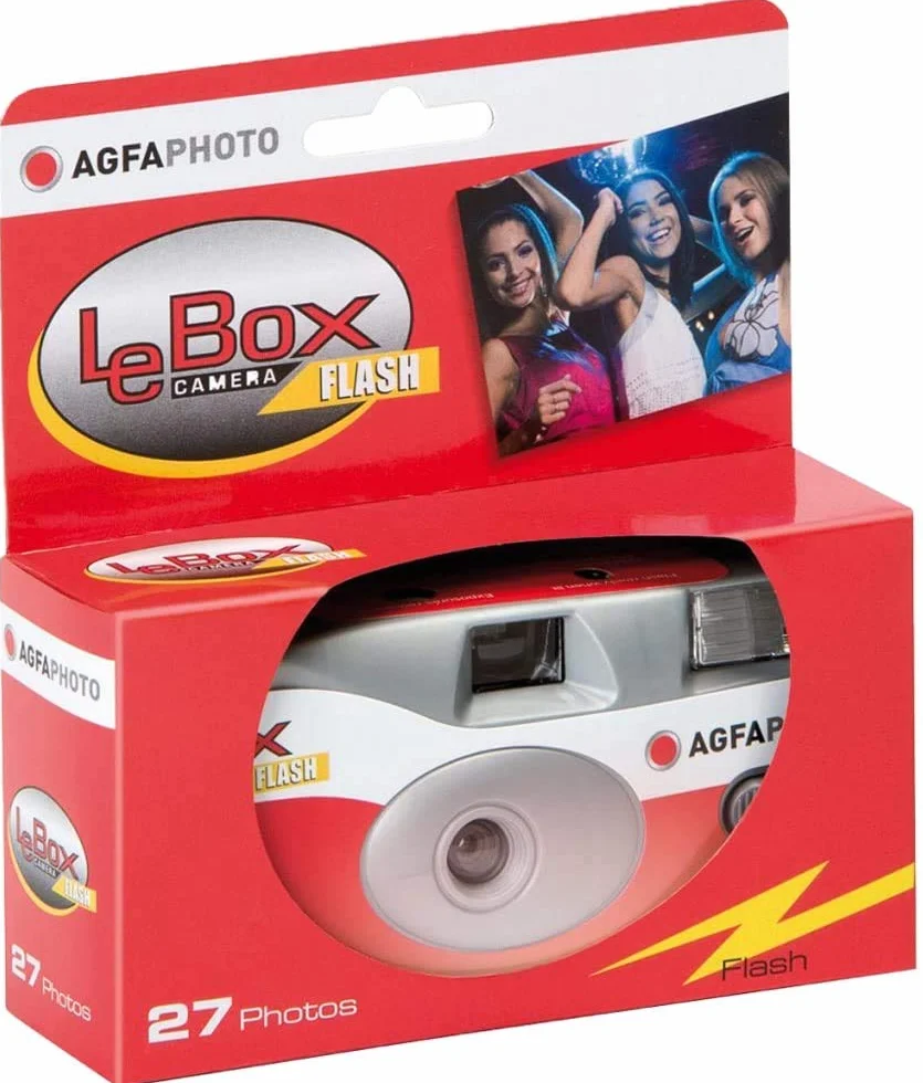 Agfa ag601020 – 10 AgfaPhoto Lebox Flash 400 fotocamera usa e getta con flash (Confezione da 10)