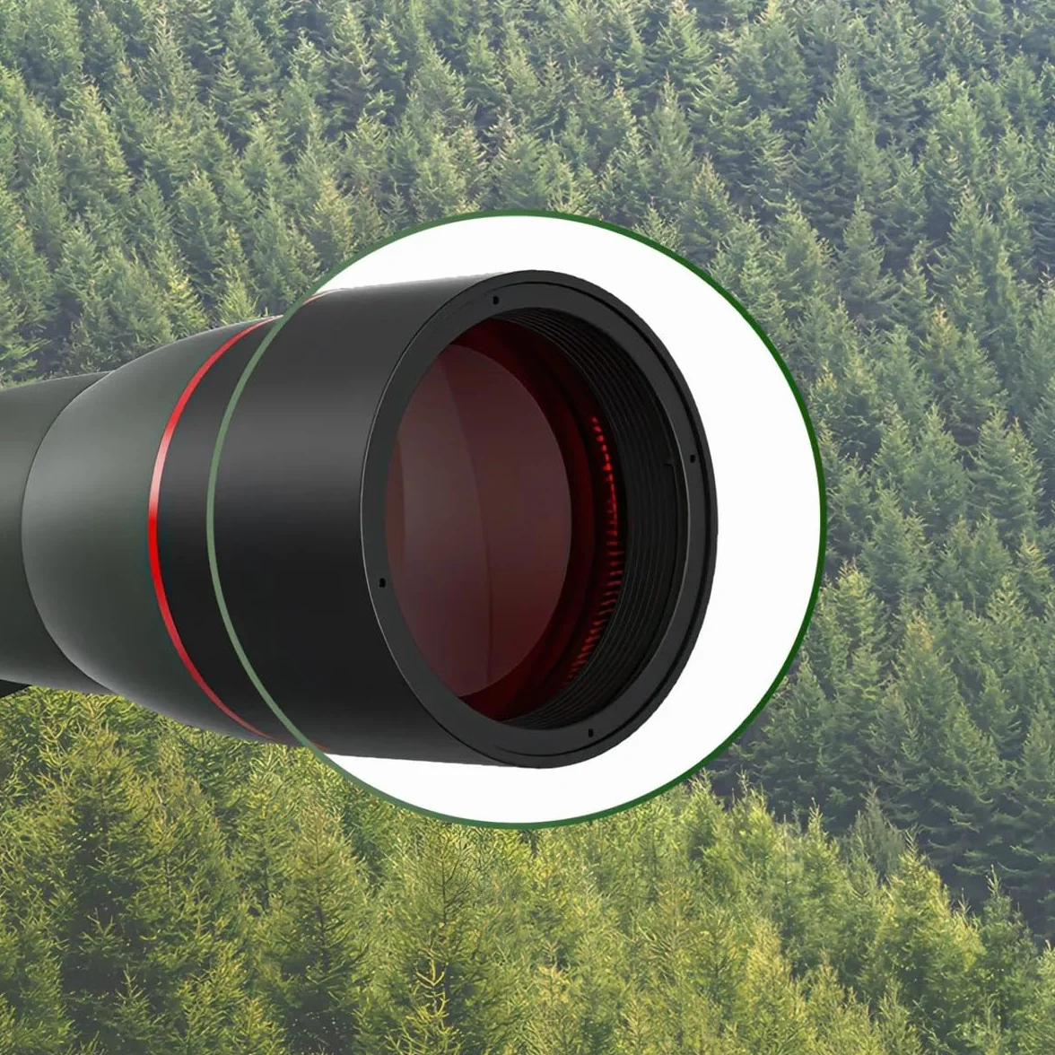 Korons Spotting Scope Spektiv mit 25-75x70 mm Zoomobjektiv(Grũn)