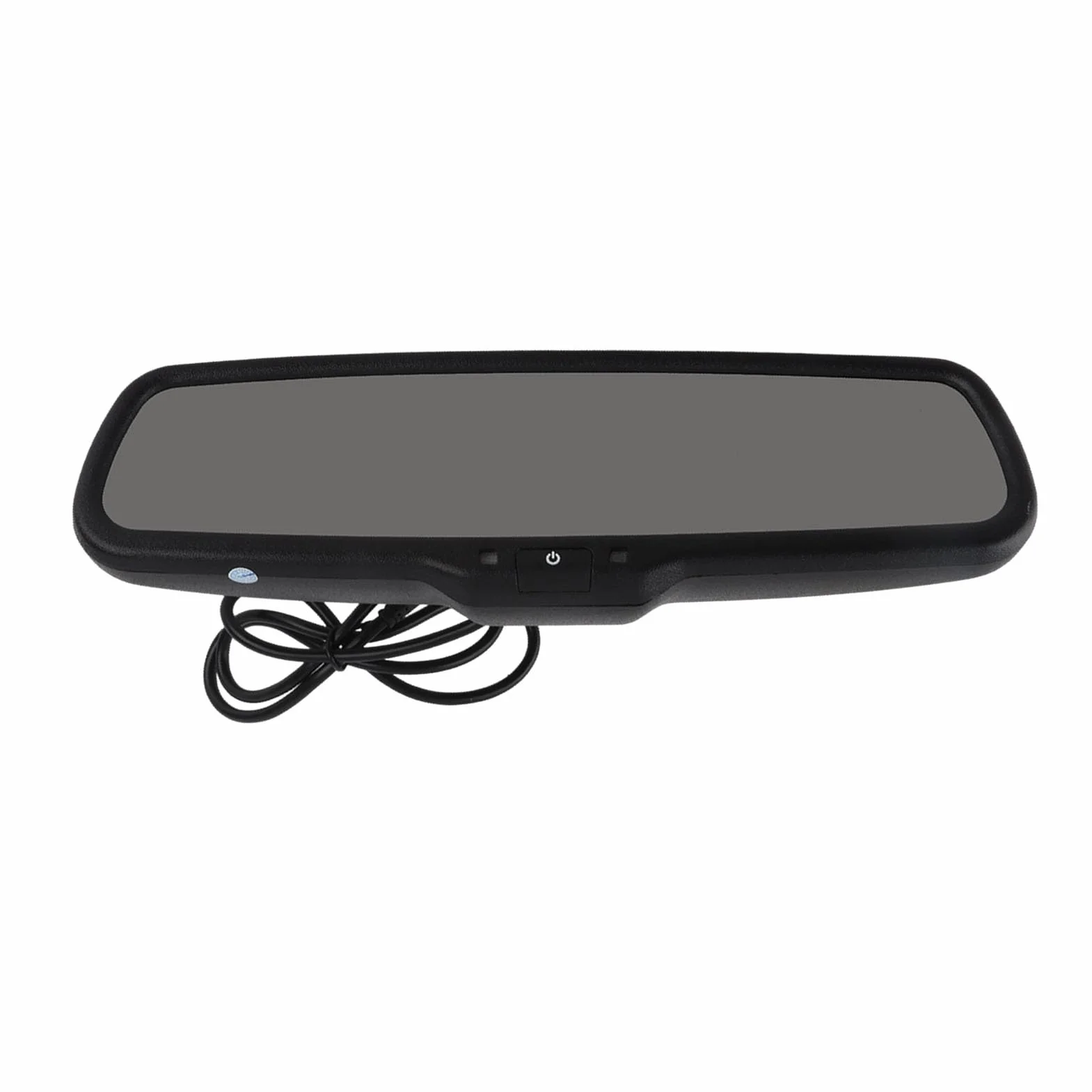 Monitor specchietto retrovisore auto-KIMISS Monitor retrovisore, 4.3 pollici nuovissimo design di moda ABS Monitor retrovisore Monitor oscuramento automatico retrovisore nero