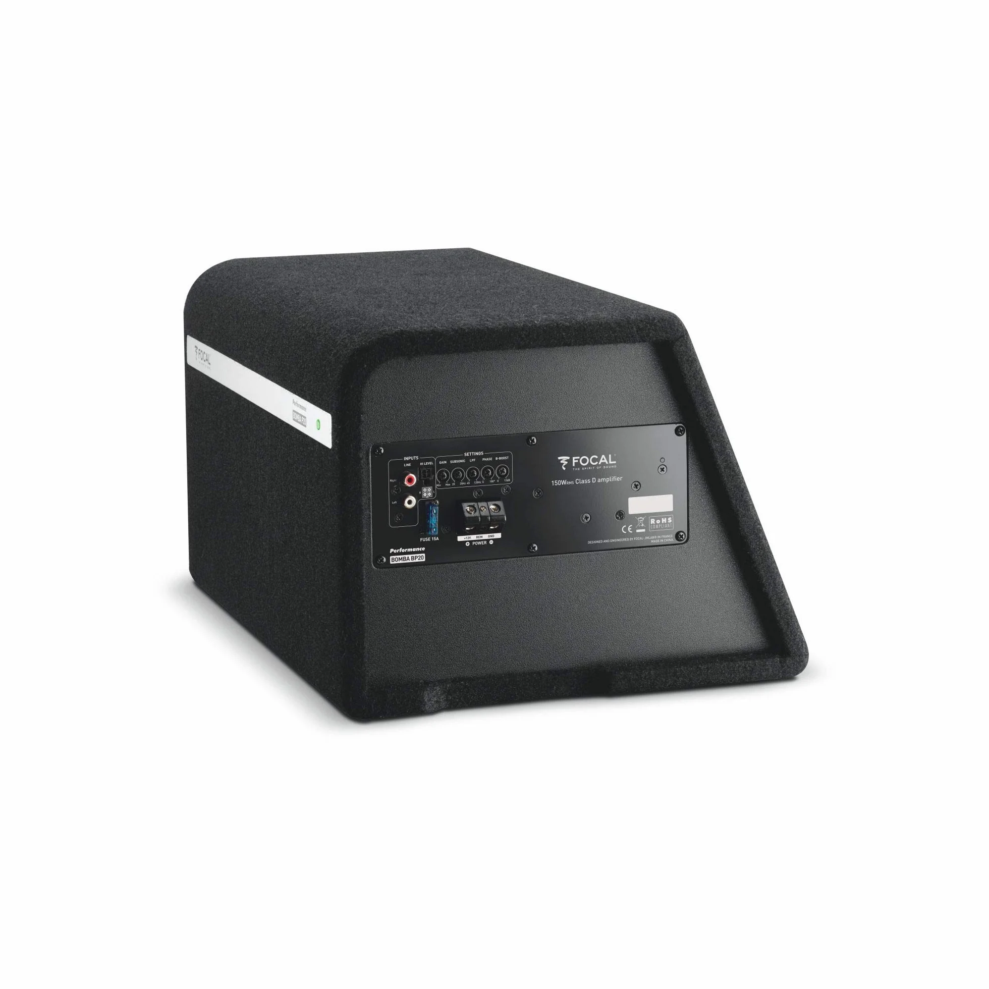 Focal Subwoofer Attivo, 300 Watt, Bomba BP20