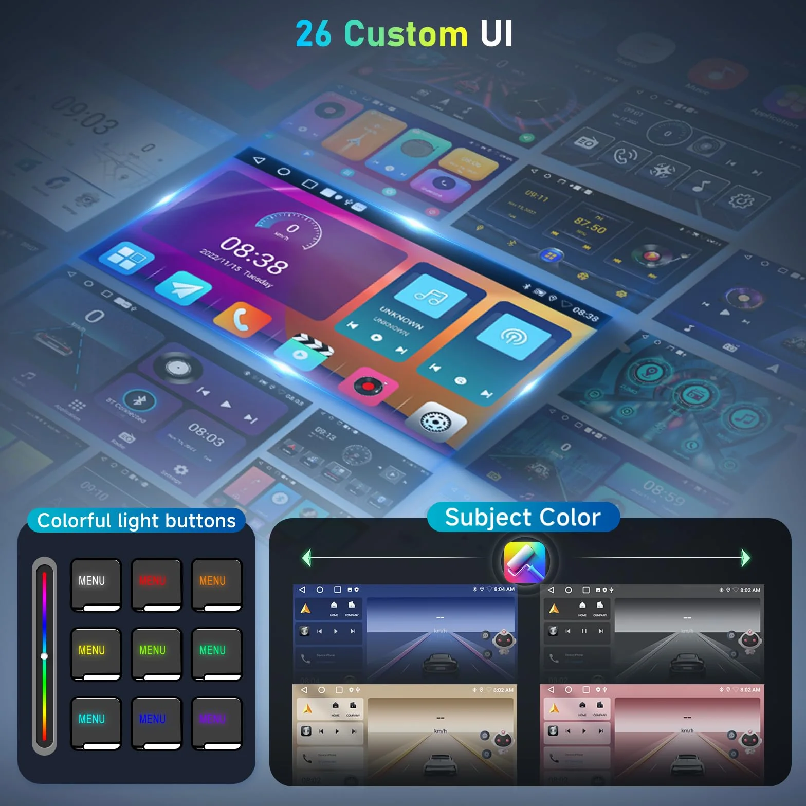 Hodozzy 2GB 64GB Android Autoradio per Mercedes-Benz Classe ML GL W164 X164 ML300/ GL320 350 420 450 500 Radio Carplay Android Auto Wireless, 7 Pollici Touchscreen GPS WiFi Bluetooth RDS Retromarcia
