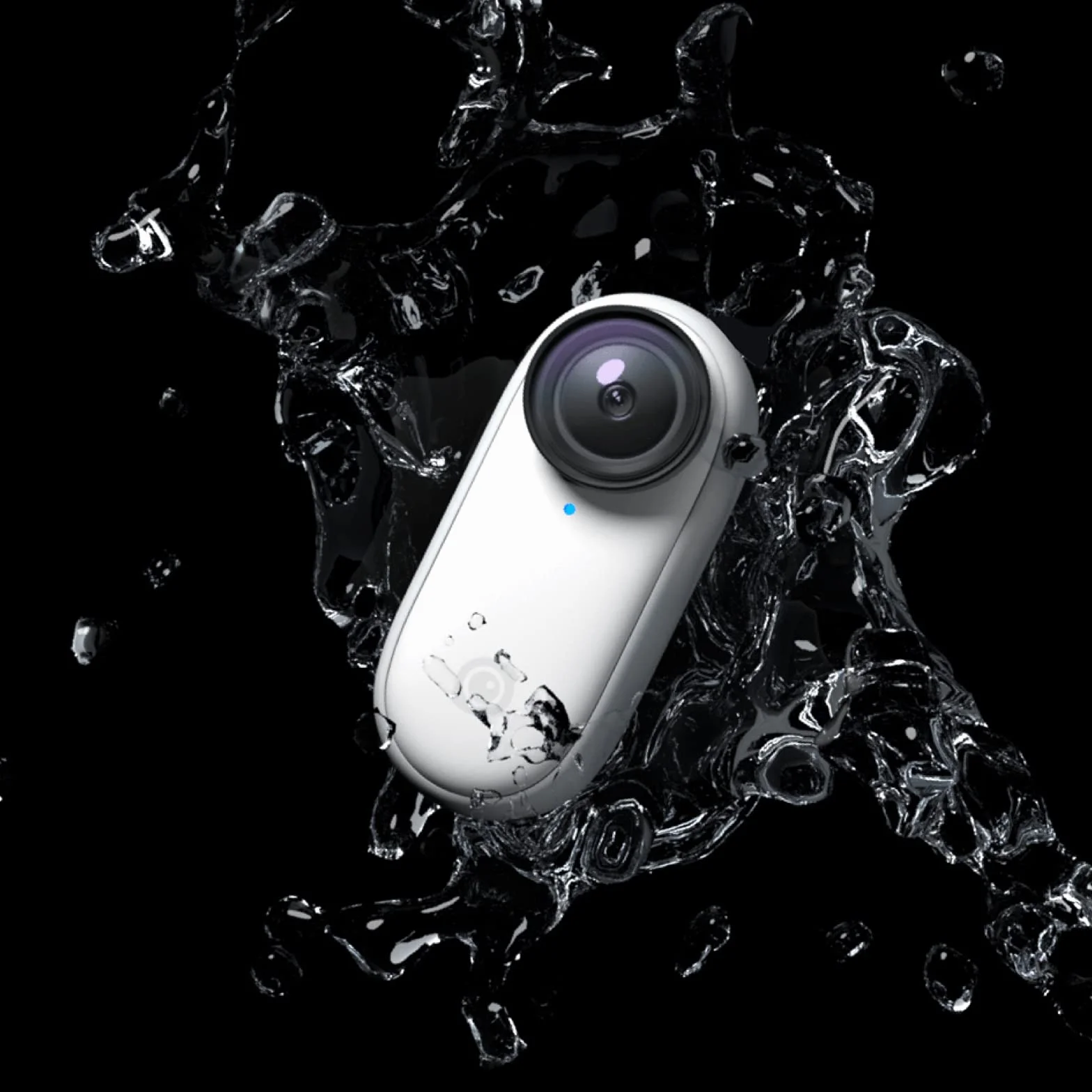 Insta360 GO 2 - Piccola Action Camera, Pesa 27 g, Impermeabile, Stabilizzazione, Cattura POV, Sensore 1/2.3", con Custodia di Ricarica e Accessori per Fotocamera Indossabile per Viaggi, Sport, Vlog