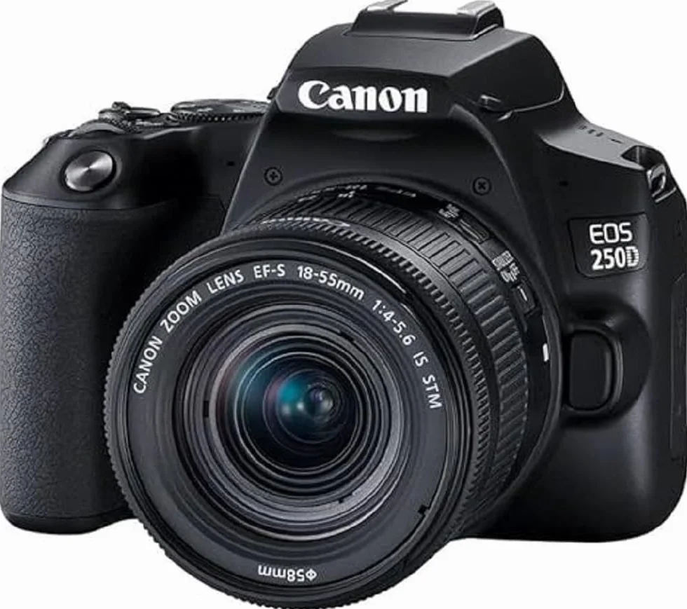 Canon EOS 250D + EF-S 18-55mm f/4-5.6 IS STM Kit fotocamere SLR 24,1 MP CMOS 6000 x 4000 Pixel Nero