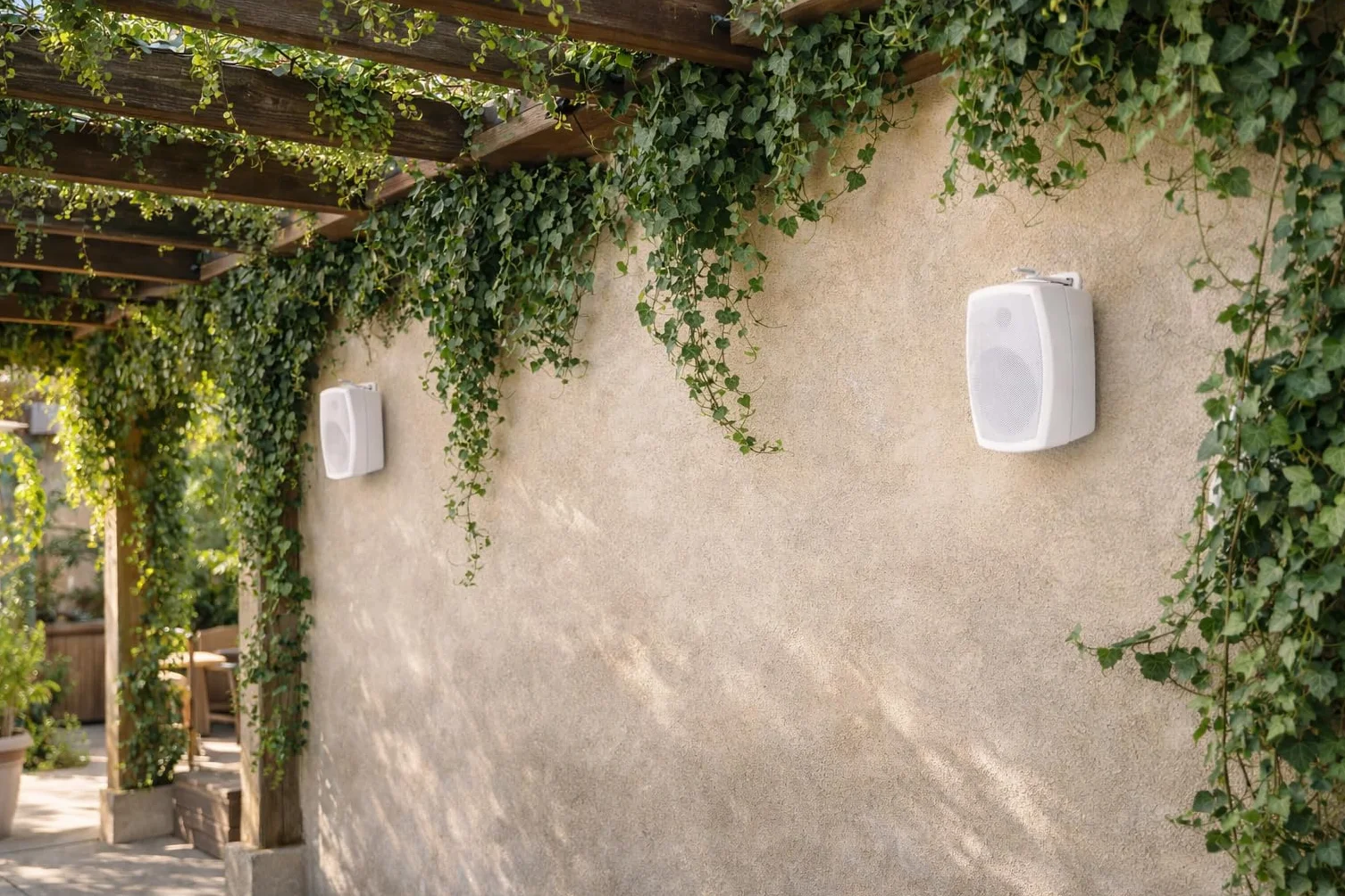 System One – od520 WH - Coppia di casse acustiche per interni ed esterni. Colore: Bianco.