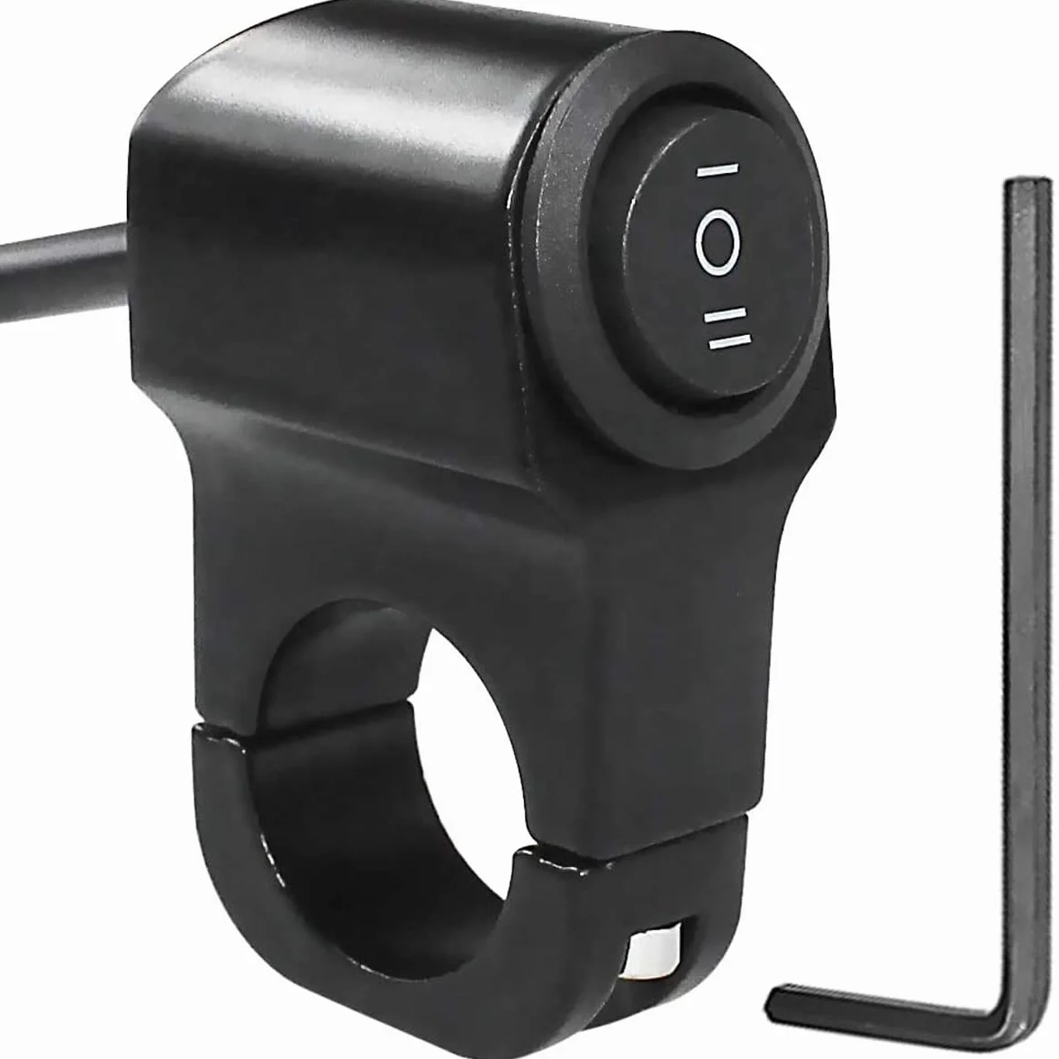 Greluma Interruttore faro moto 22mm 12V on-off-on manubrio lega alluminio