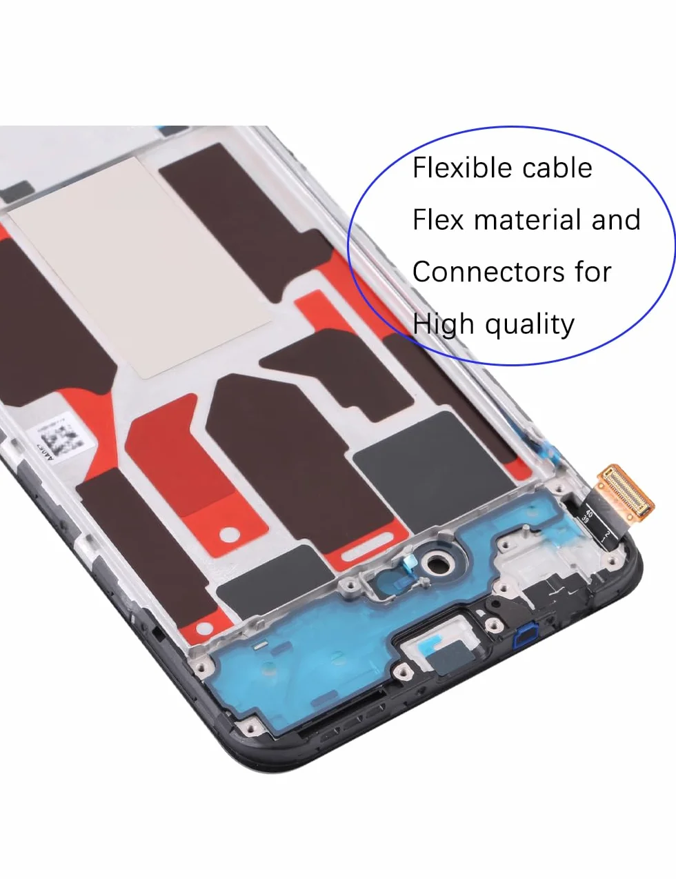 Display di ricambio per display LCD Oppo Find X3 Lite 5G TFT, CPH2145 Display Touch Digitizer Assembly Kit parti di riparazione (nero con cornice, senza impronte digitali)