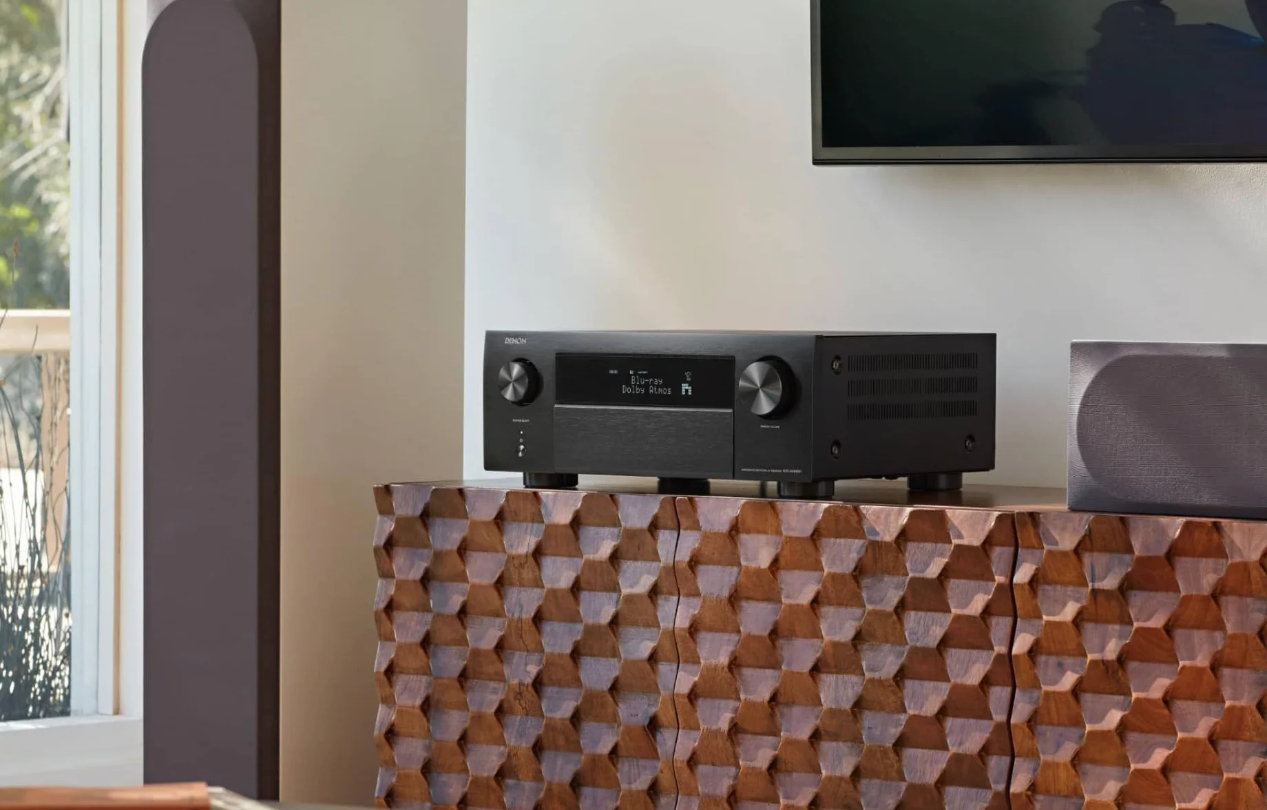 Denon AVC-X4800H Ricevitore AV 9.4 Canali, Amplificatore con Auro-3D, Dolby Atmos, DTS:X,6 "8K Ingressi e 3 uscite, Bluetooth, Airplay 2, Multiroom, Compatibile Alexa, Nero