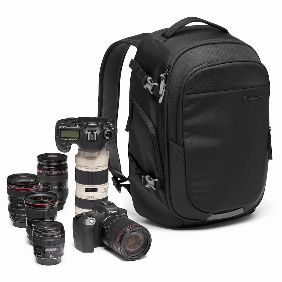 Manfrotto Advanced Gear III Zaino Fotografico per Fotocamera e Laptop, Zaino Reflex/Mirrorless con Obiettivi, con Divisori Imbottiti Intercambiabili e Attacco per Treppiede