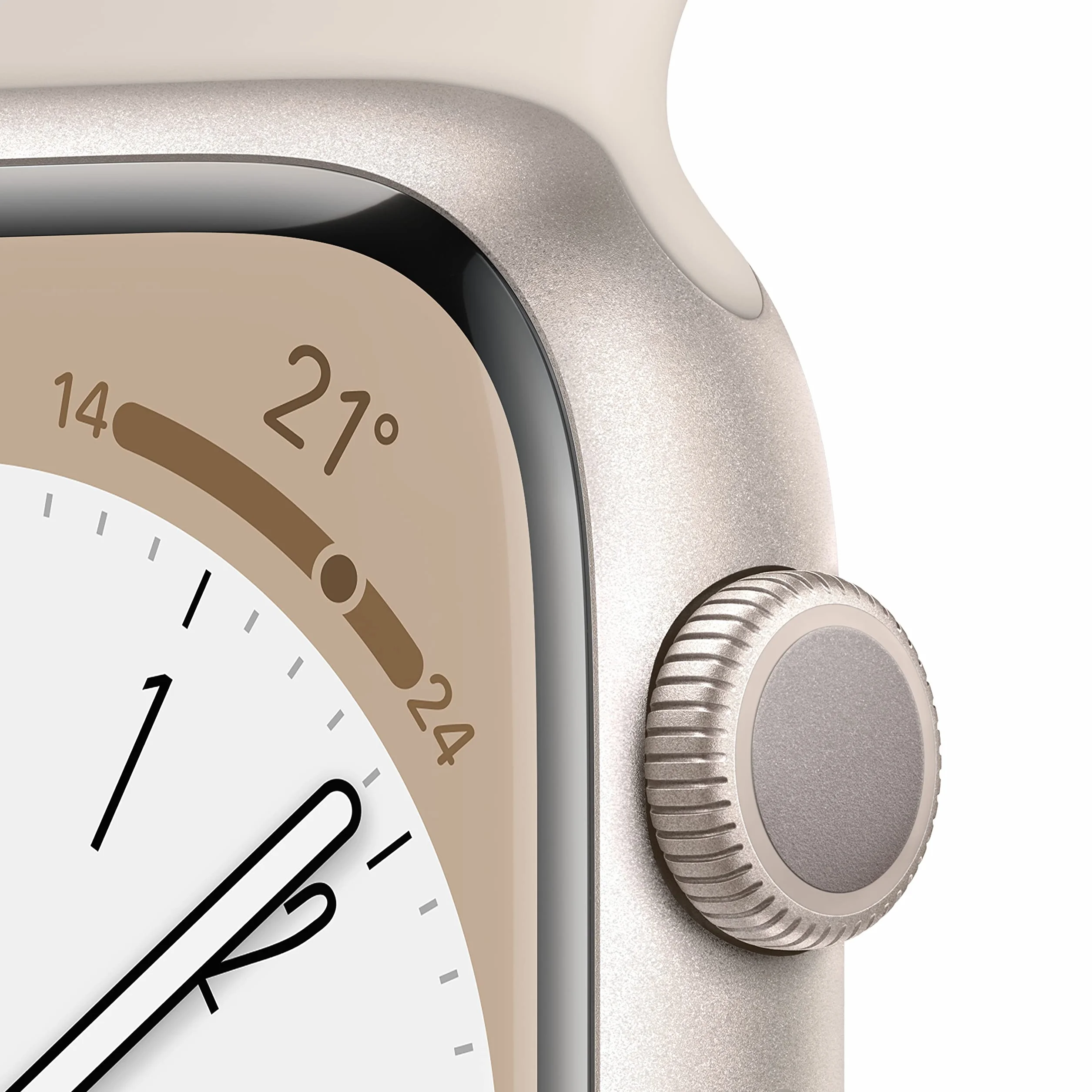 Apple Watch Series 8 (GPS, 41MM) - Starlight Aluminum Case with Starlight Sport Band (Ricondizionato)