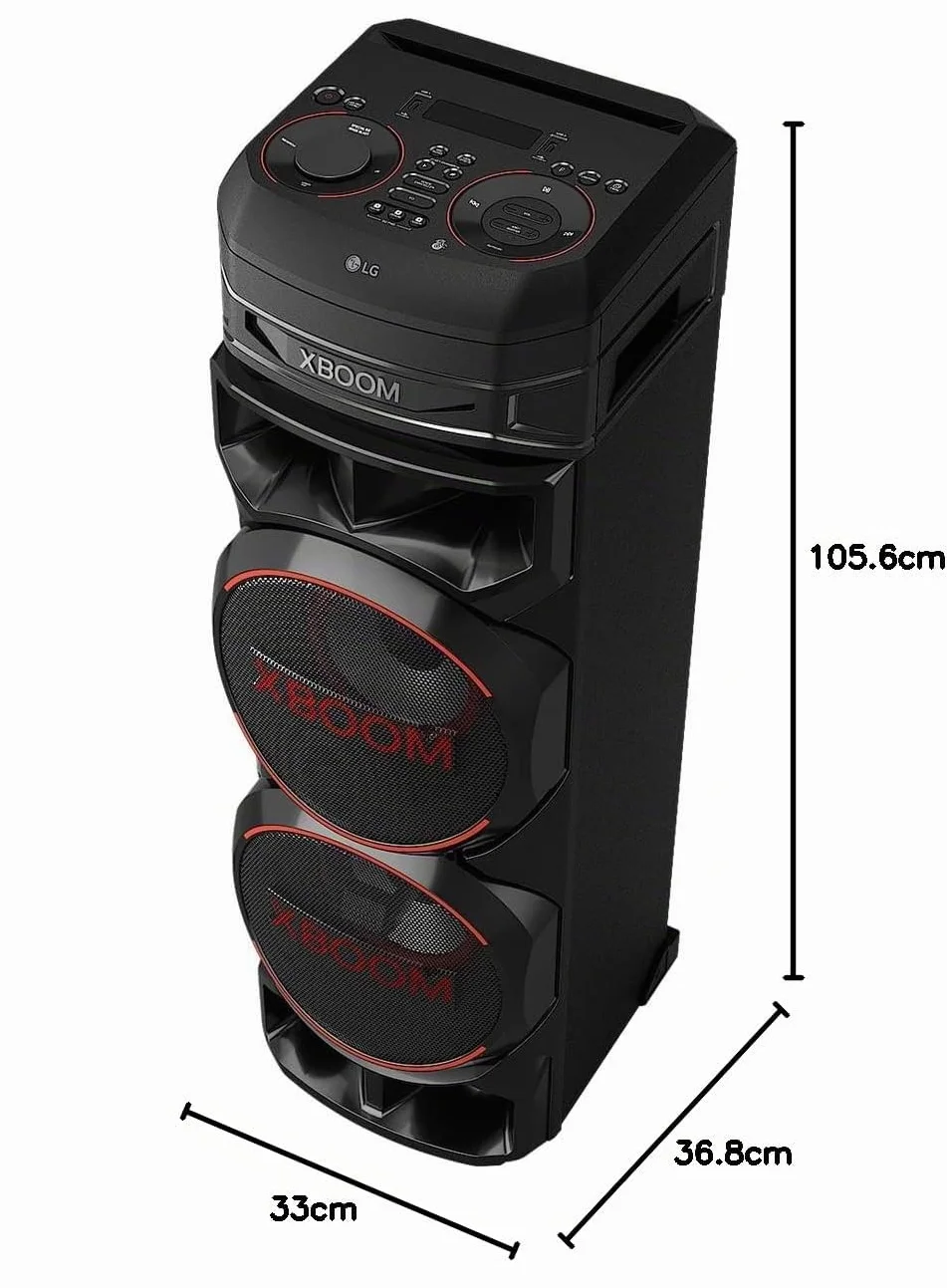 LG XBOOM Cassa Bluetooth, Feste con Suono Potente, Bluetooth Cassa Karaoke, RNC9
