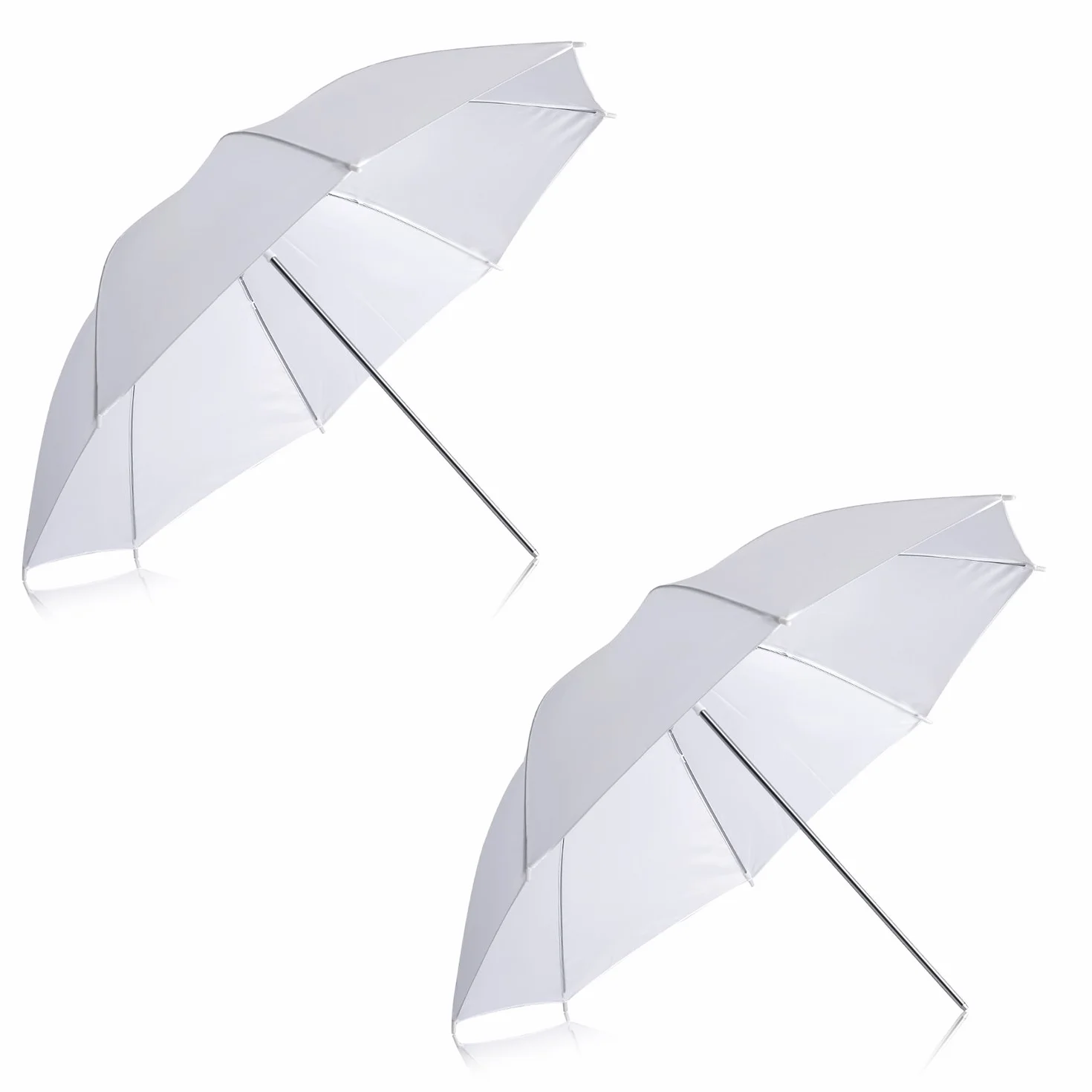 Neewer® Confezione da 2 ombrelli morbidi traslucidi bianchi da 84 cm per riprese fotografiche e video in studio