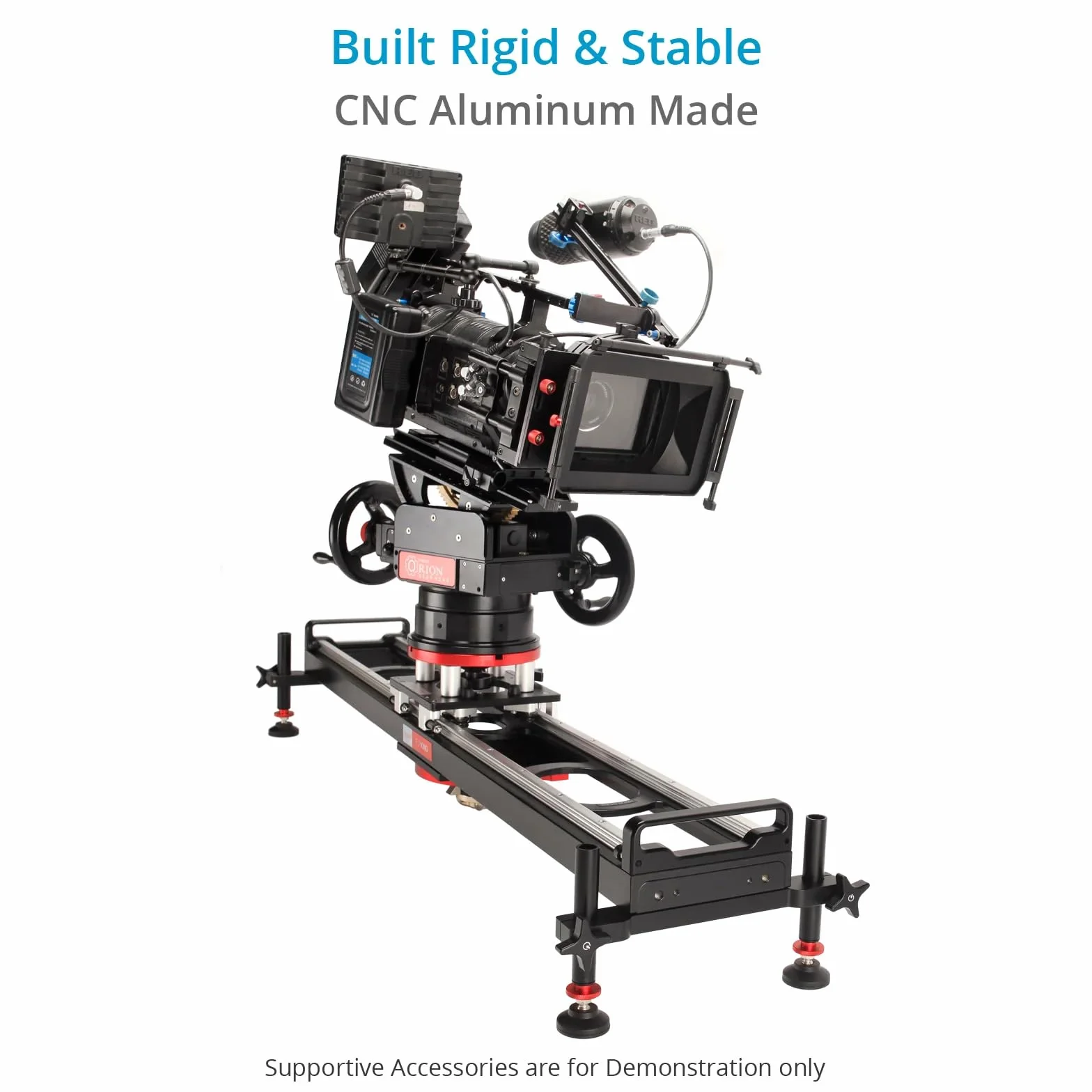 PROAIM Flyking 4ft Precision Camera Slider. Mitchell Mount. Built-in End Stop Dampers. Compatible with Mitchell/Bowl Tripod. Up to 70kg/154lb Payload (P-FK-4)