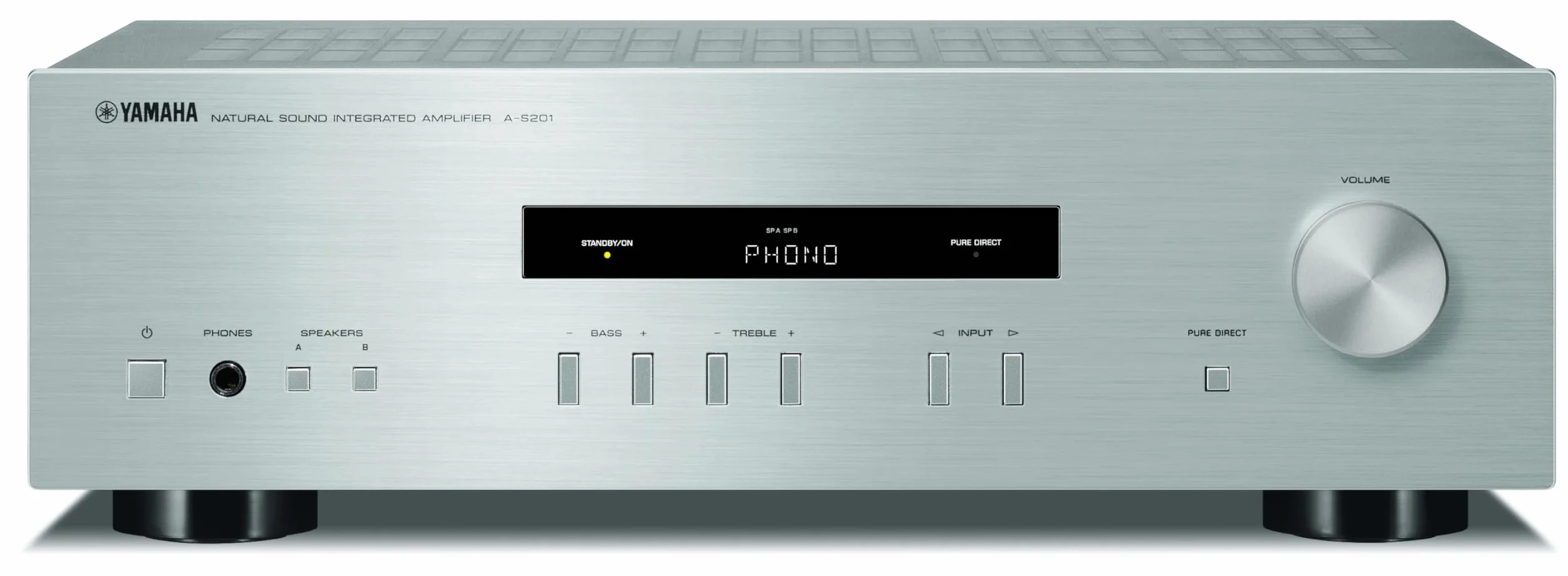 Yamaha A-S201 Amplificatore Integrato, Silver