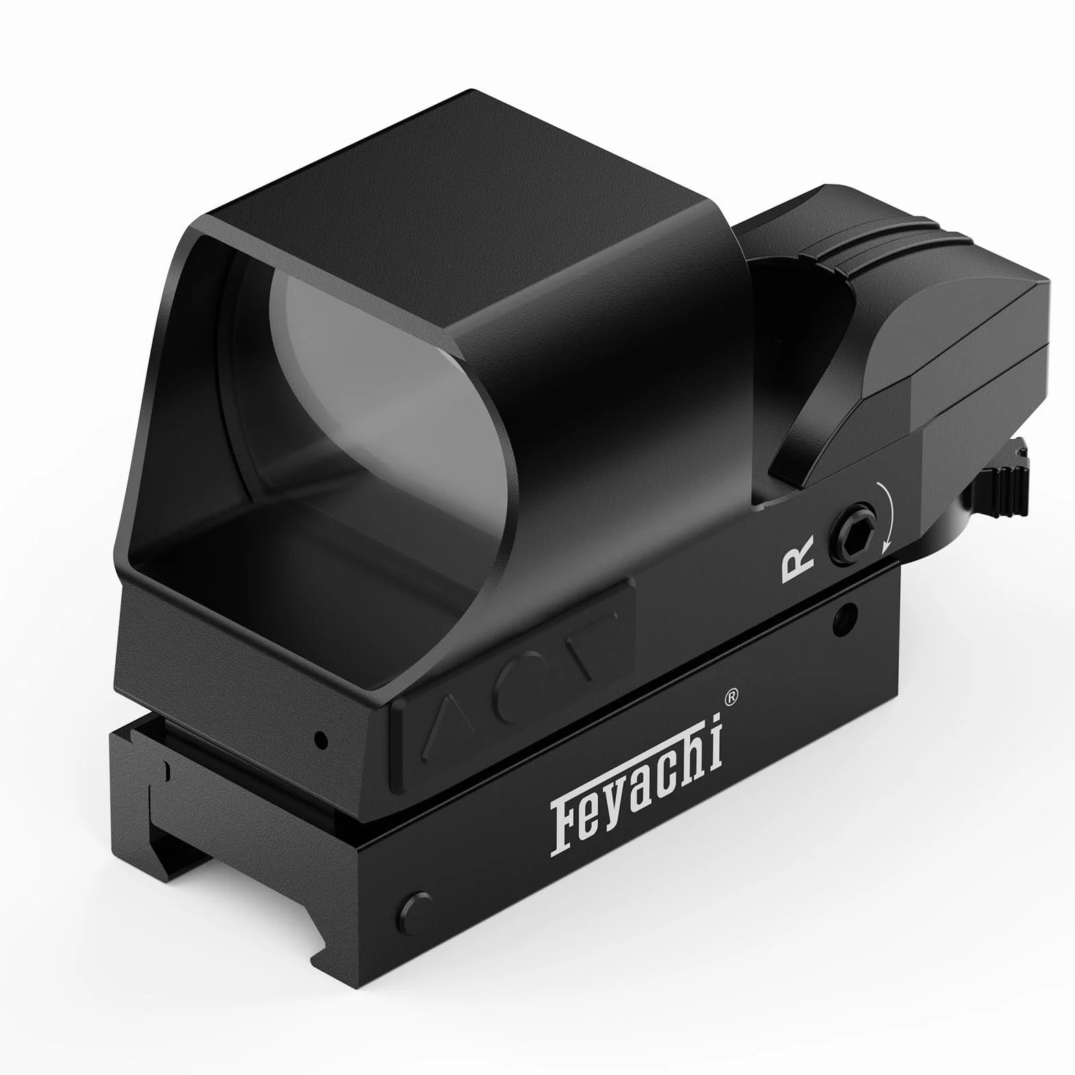 Feyachi RS-31 Mirino a Puntino Rosso Reflex Sight, 4 Reticoli Regolabili, 6 Livelli di Luminosità per Fucili, Montatura Picatinny