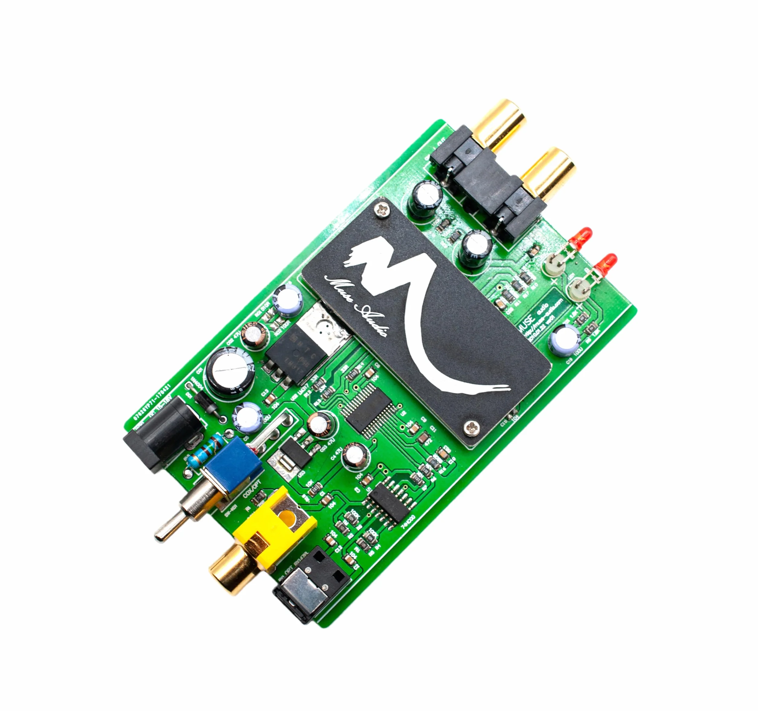 TDA1543 x4 DIR9001 SPDIF NOS DAC audio decoder per amplificatori circuiti stampati