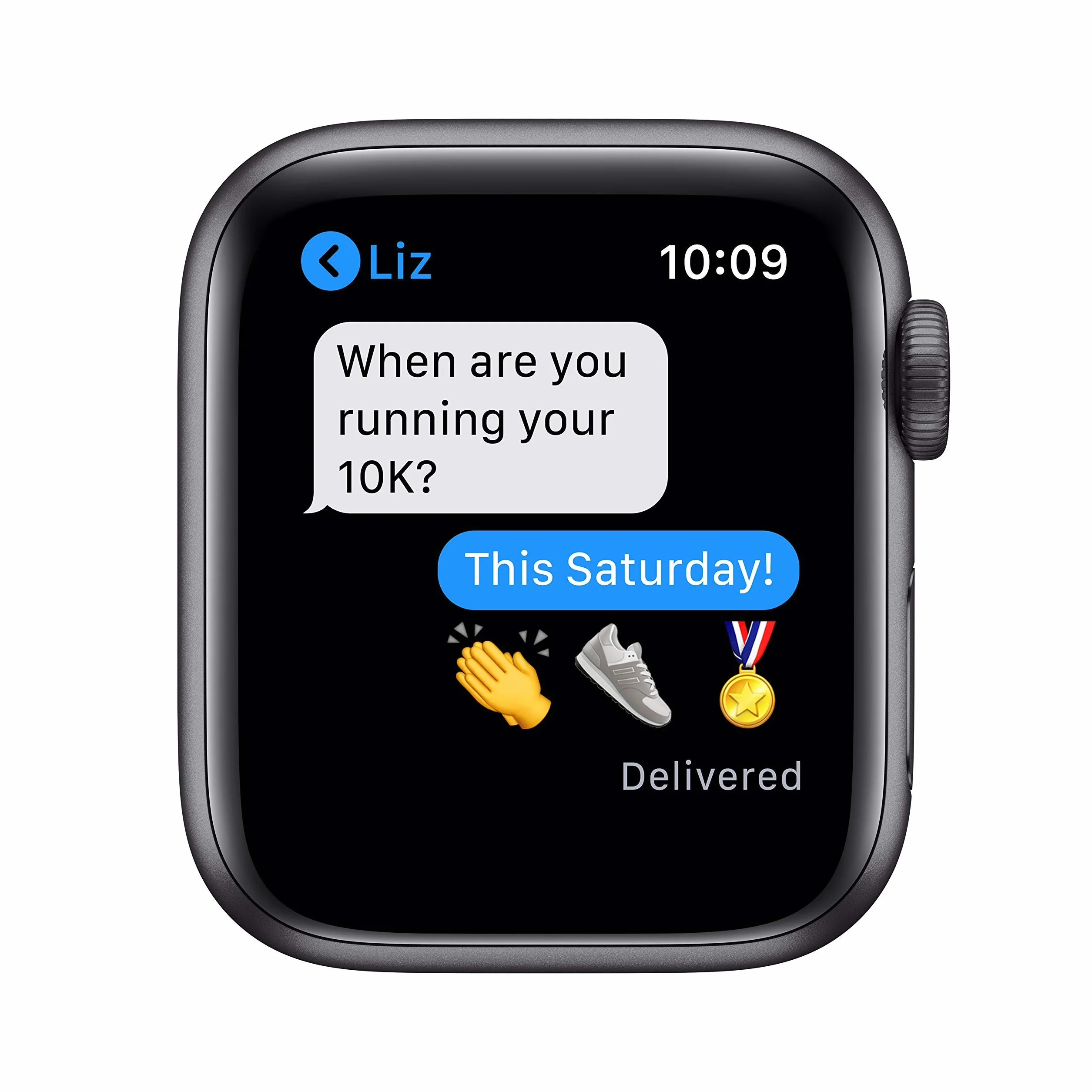 Apple Watch Series 6 GPS 40mm Cassa Alluminio Grigio Siderale Cinturino Sport Nero Ricondizionato