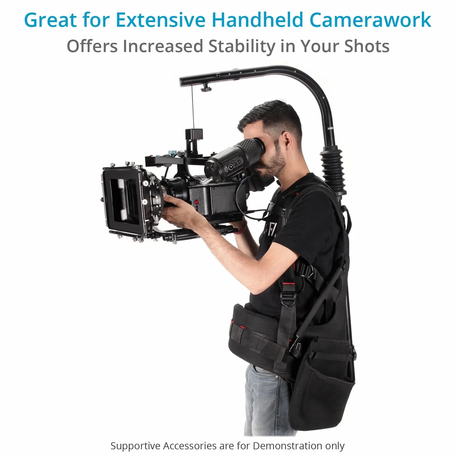 Gilet di supporto ergonomico professionale per telecamera FLYCAM Flowline 600N. Carico utile fino a 12-15 kg/26-33 libbre (FLCM-FLN-600N)