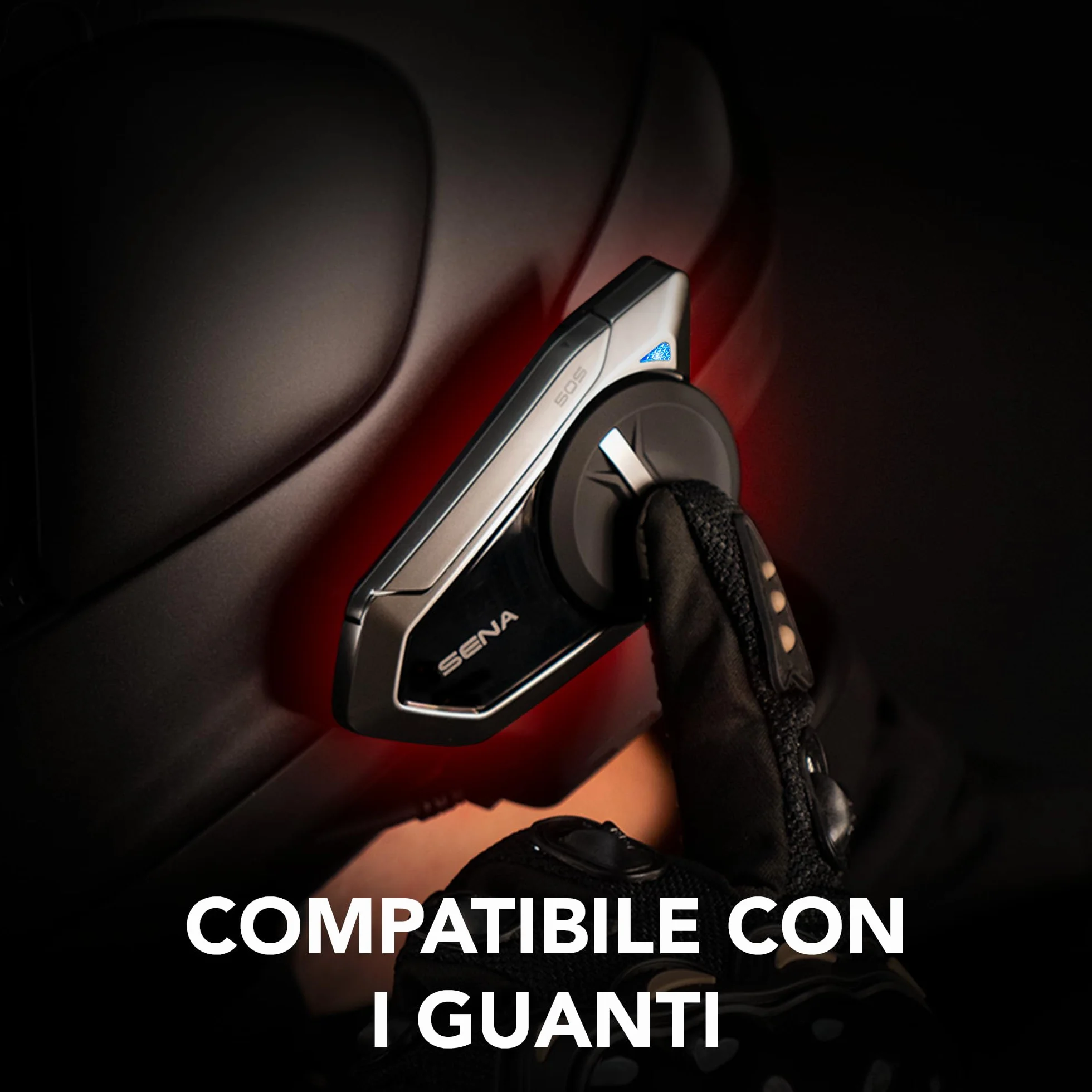Sena 50S sistema di comunicazione Bluetooth con interfaccia Jog Dial e Sound by Harman Kardon con tecnologia Mesh Intercom e altoparlanti e microfono premium, Confezione doppia
