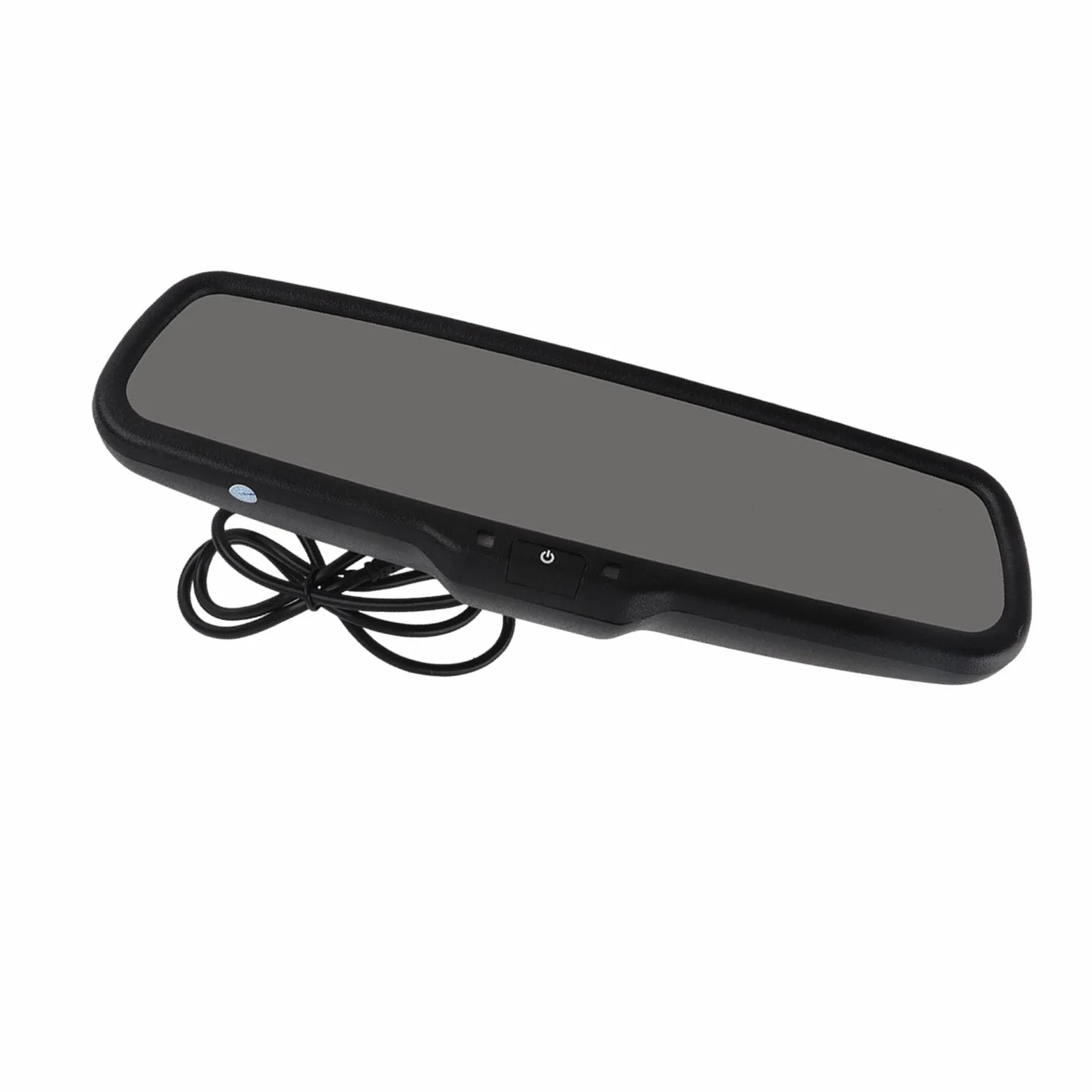 Monitor specchietto retrovisore auto-KIMISS Monitor retrovisore, 4.3 pollici nuovissimo design di moda ABS Monitor retrovisore Monitor oscuramento automatico retrovisore nero