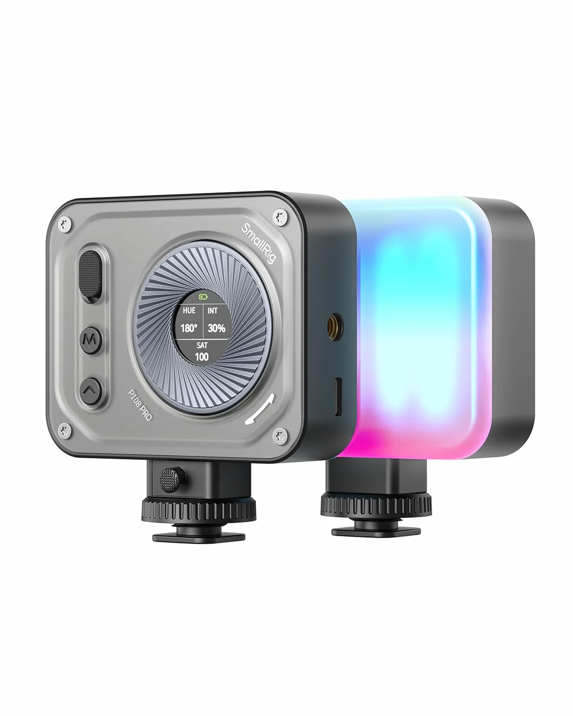 SMALLRIG Vibe P108 Pro RGB Video Light, Luce Portatile a LED per la Fotografia, Luce Cold Shoe, CRI95+, 2500-6500K, 12 Effetti, Accessori per Luce di Riempimento per Creatori di Contenuti - 4661