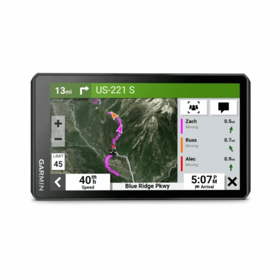 Garmin zūmo XT2, Navigatore per moto, Display 6", Mappa stradale Europa, Mappa topografica, Immgini satellitari, Rider Alerts, Strade Panoramiche, Guida Verde MICHELIN, Bluetooth, Wi-Fi