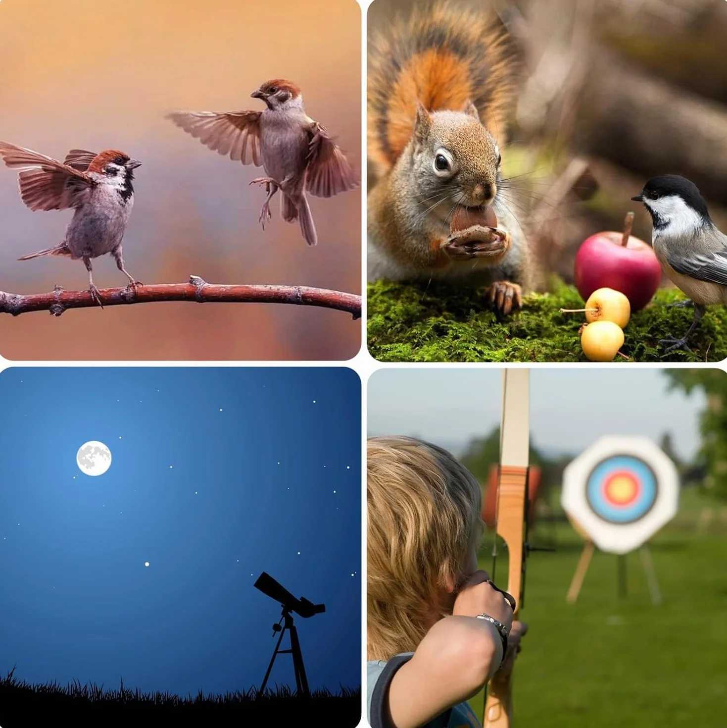 Gosky 20-60x80 da osservazione con treppiede, borsa da trasporto e smartphone - BAK4 HD cannocchiale ad angolo - cannocchiale impermeabile per caccia al bersaglio Bird Watching