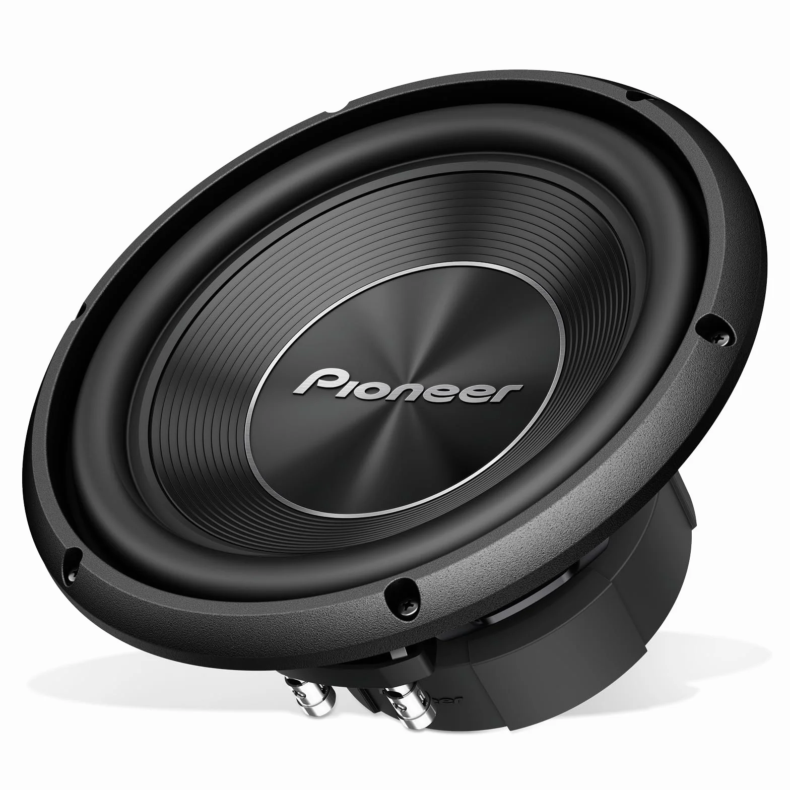 PIONEER Subwoofer TS-A250D4 con doppia bobina per installazione in custodia (1.300 W), membrana IMPP da 25 cm/10", per un suono potente, potenza di uscita continua 400 W, nero