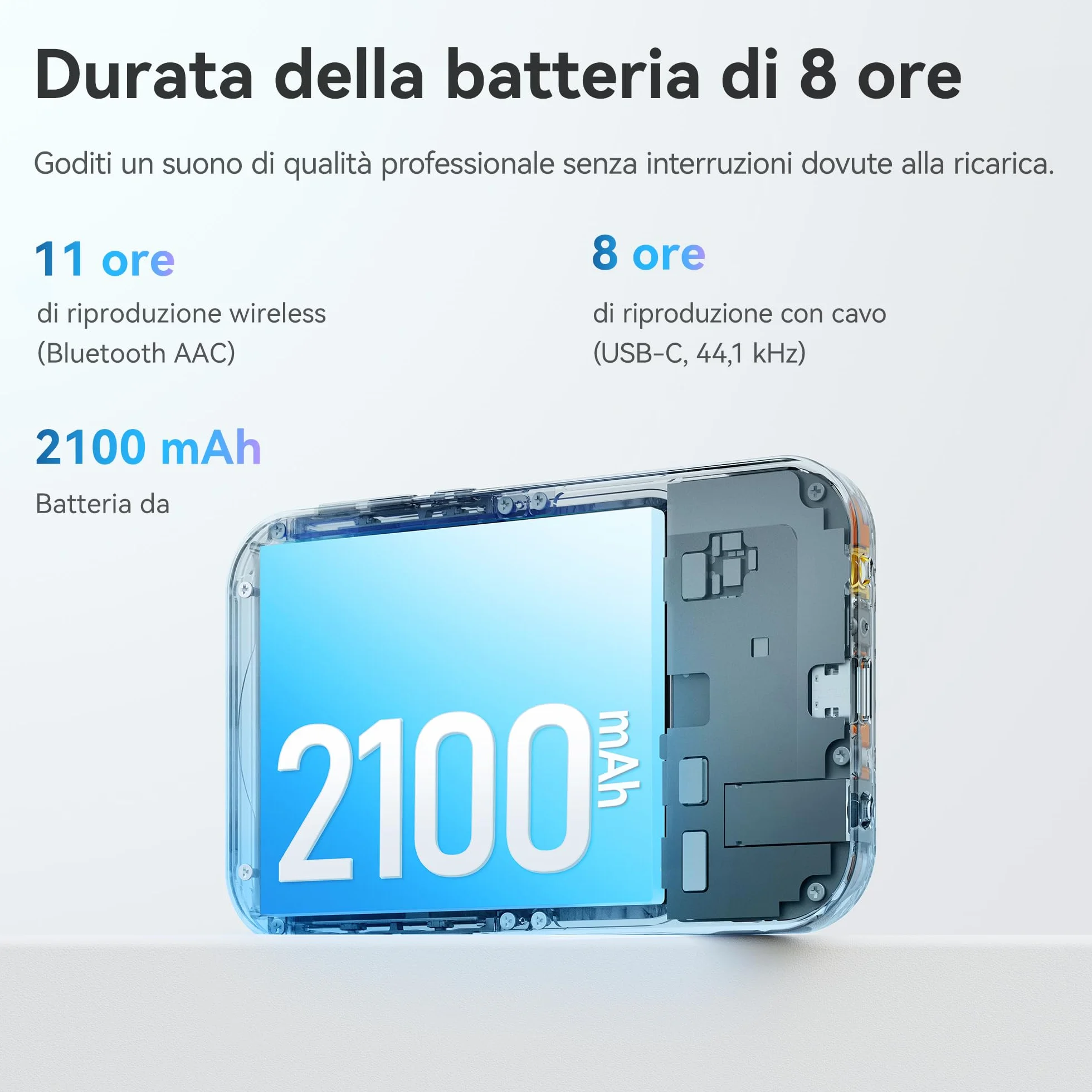 khadas Tea Pro – Amplificatore Cuffie Magnetico Portatile con DAC ES9039Q2M, Display 0,95", Batteria 2100mAh, Uscite 3,5mm & 4,4mm, 768kHz/32bit, BT5.4 Hi-Res per Casa e Viaggio