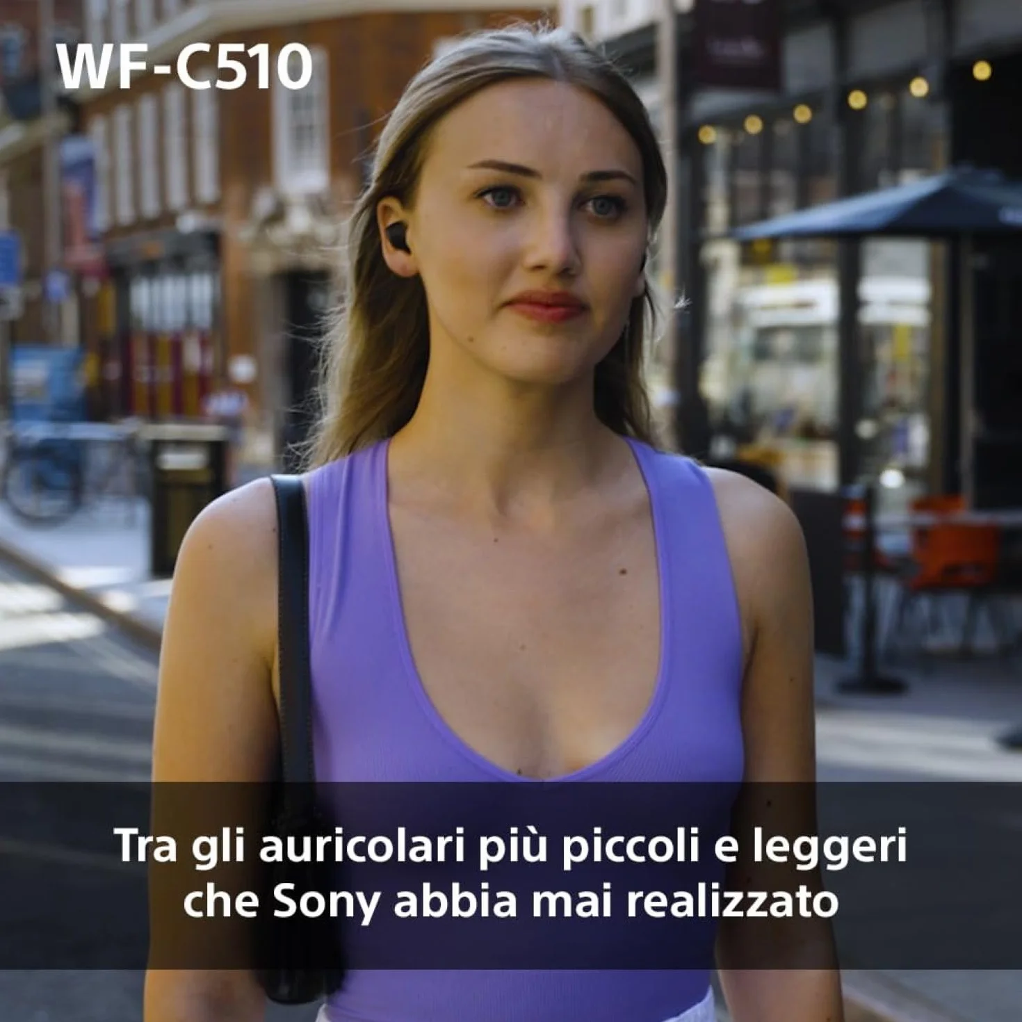 Sony WFC510 True Wireless Cuffie Bluetooth Multipoint IPX4 Spotify Tap Ricarica Rapida 22h Nero