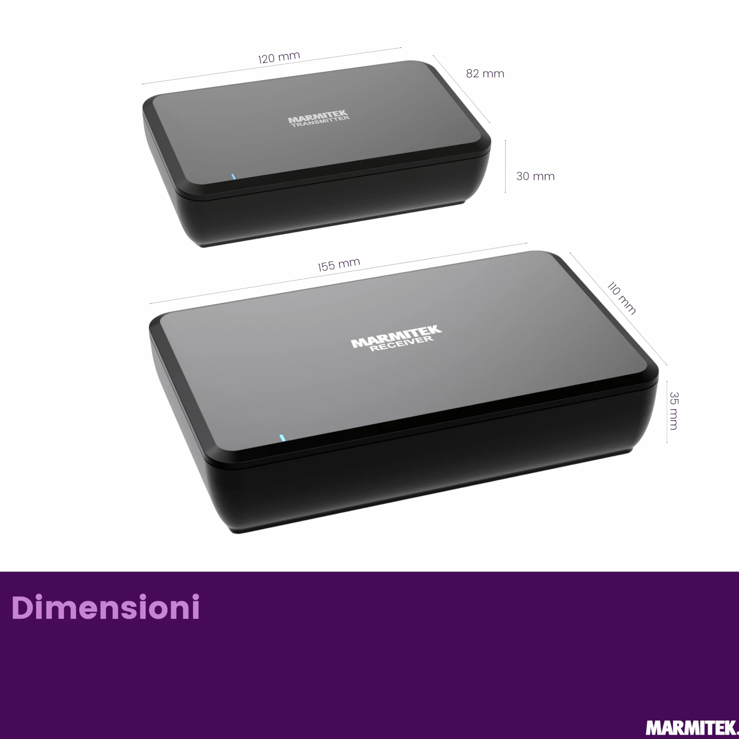 Marmitek Kit Surround Anywhere 221 - Bezprzewodowy zestaw do głośników audio cyfrowego