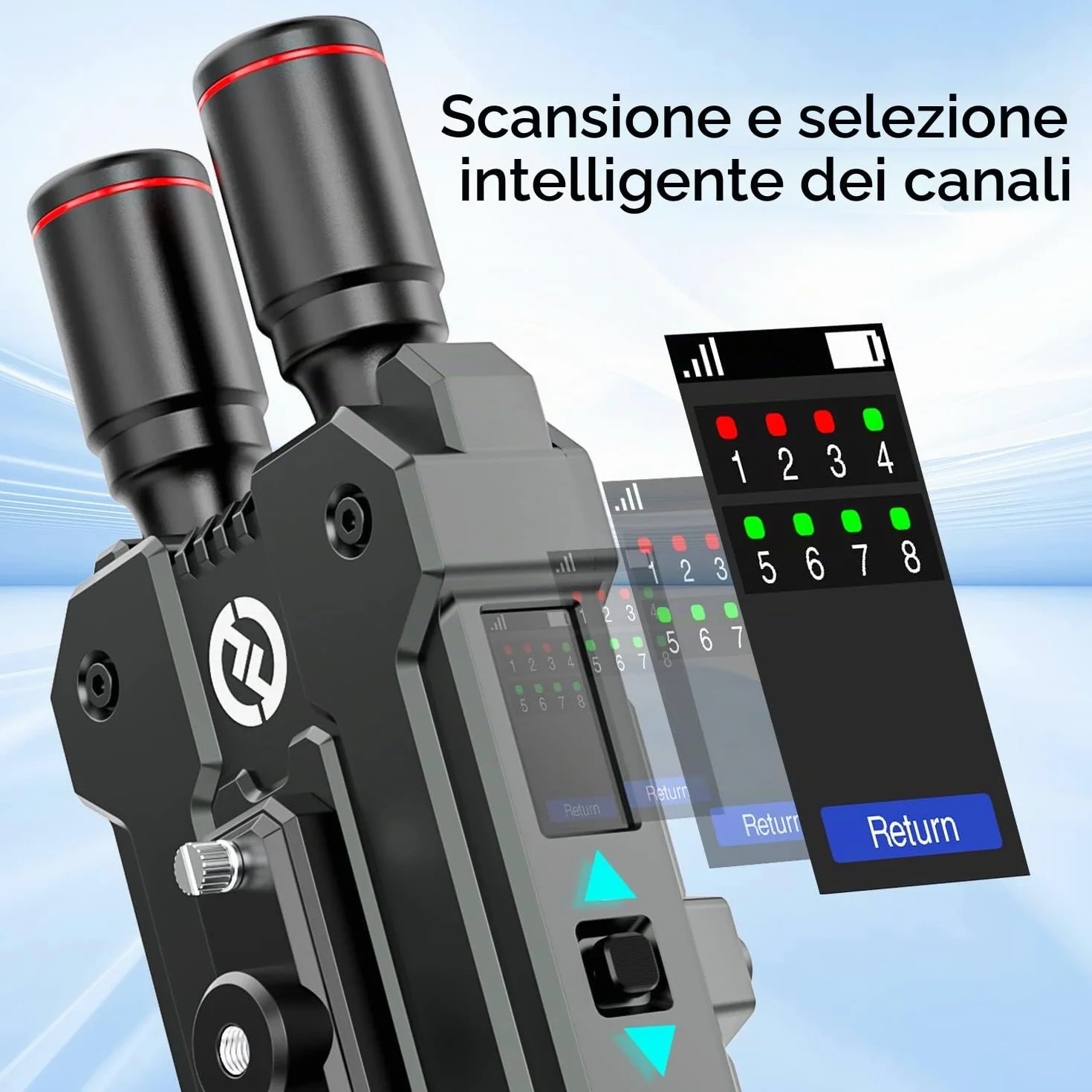 Hollyland Mars 4K [ufficiale] Sistema di Trasmissione Video Wireless 4Kp30 20Mbps SDI e HDMI 66ms Latenza Ultra Bassa 150m Portata FPS Decimale Antenne Proiettile 5G Monitoraggio con 4 APP