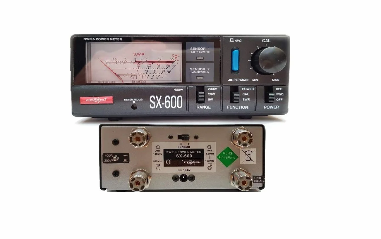 SX-600 ROSMETRO - WATTMETRO 1.8~160MHz - 140~525MHz DA 5~400 Watt