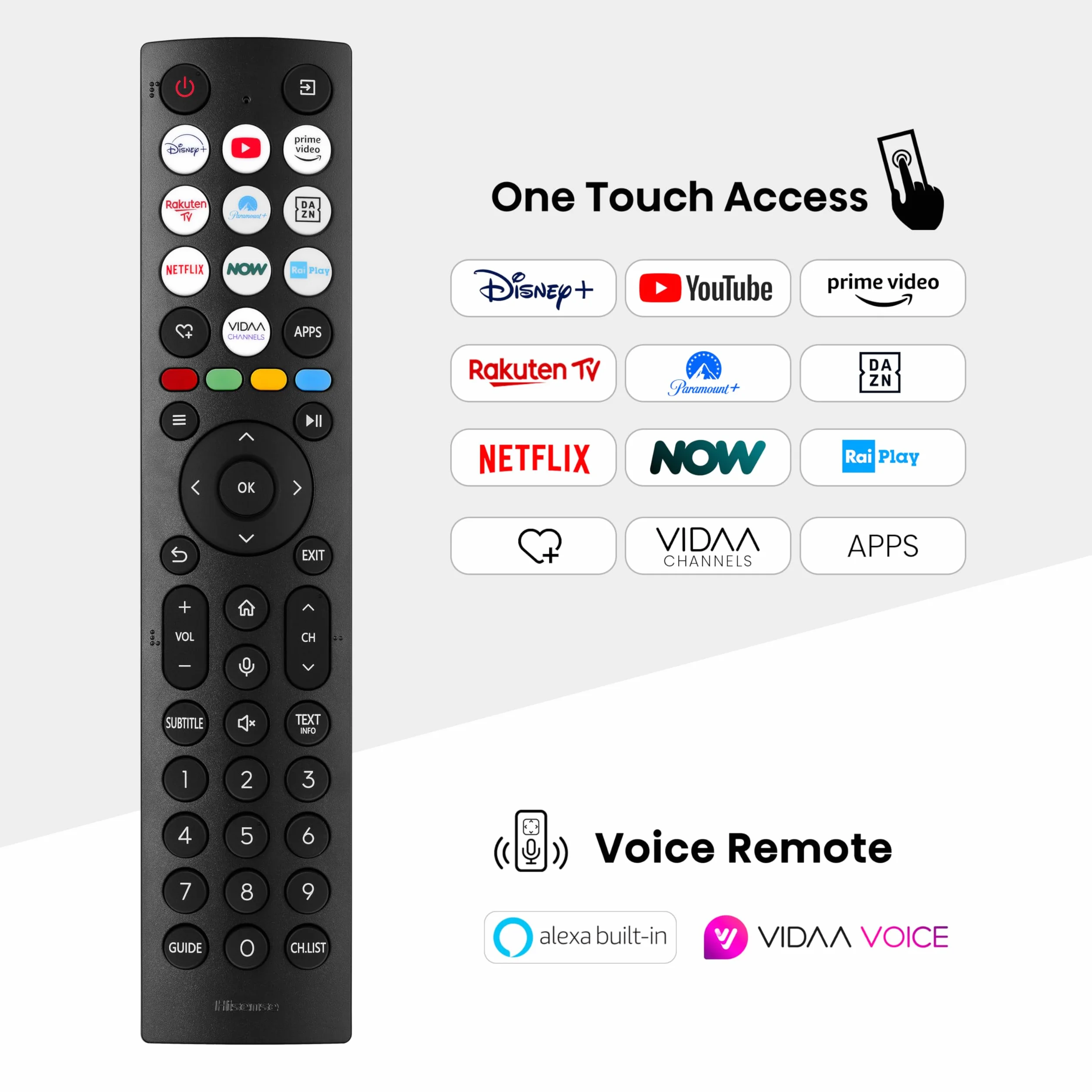 Hisense 43" 4K Ultra HD Smart TV 43A6N VIDAA U7 Dolby Vision HDR10+ DTS Virtual:X