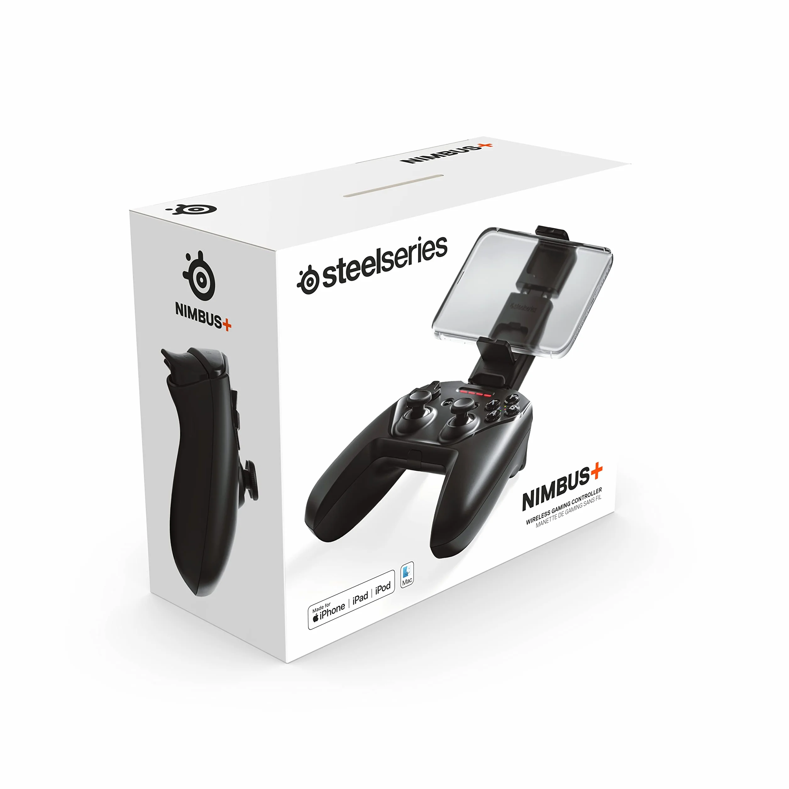 SteelSeries Controller di gioco wireless Nimbus+ - ricaricabile - per iPhone, iPad, iPod e Apple TV