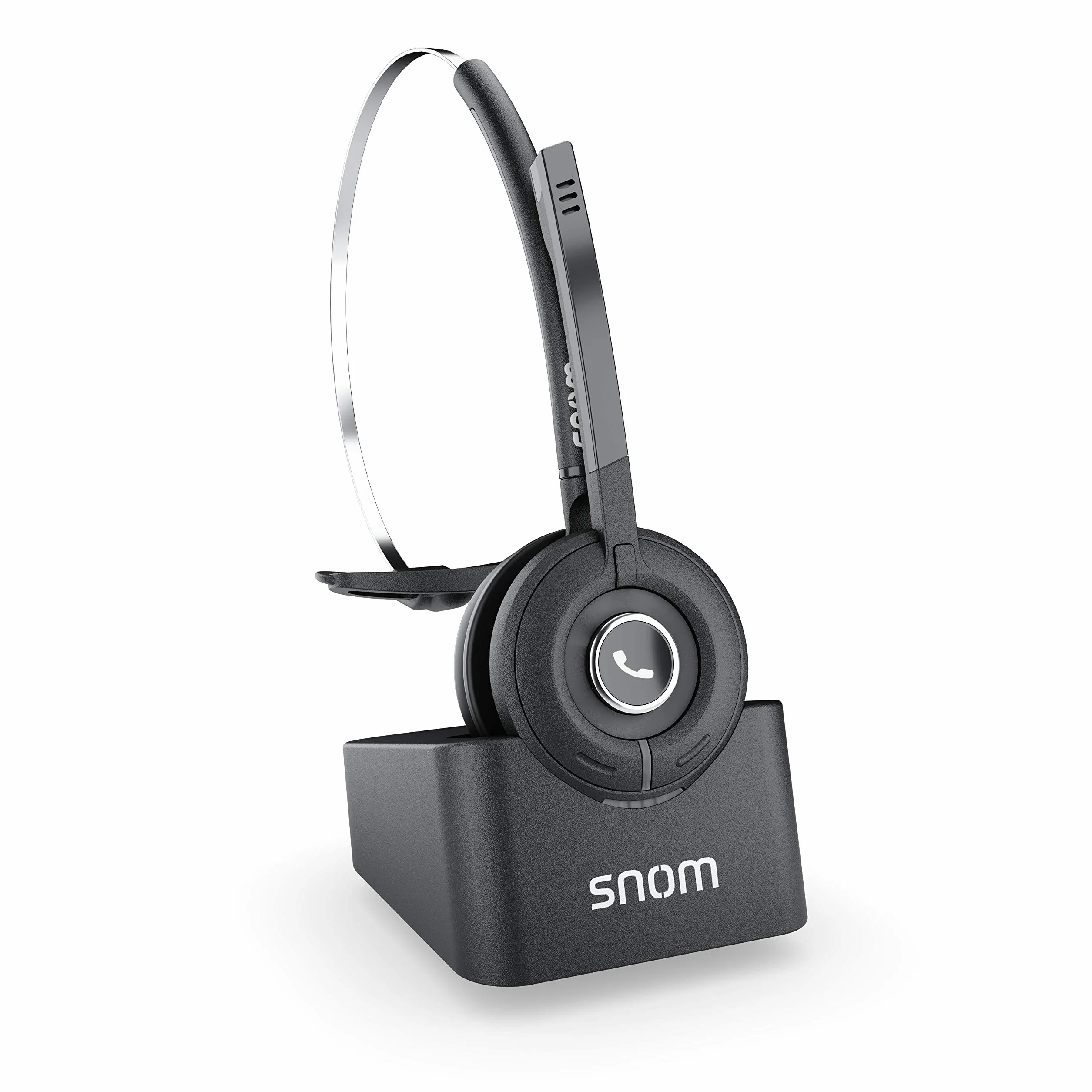 SNOM A190 DECT Cuffia (multicell, HD audio, la riduzione del rumore, stand-alone e modalità accoppiato, Handover & roaming in configurazione multi cella); Nero; 00004444
