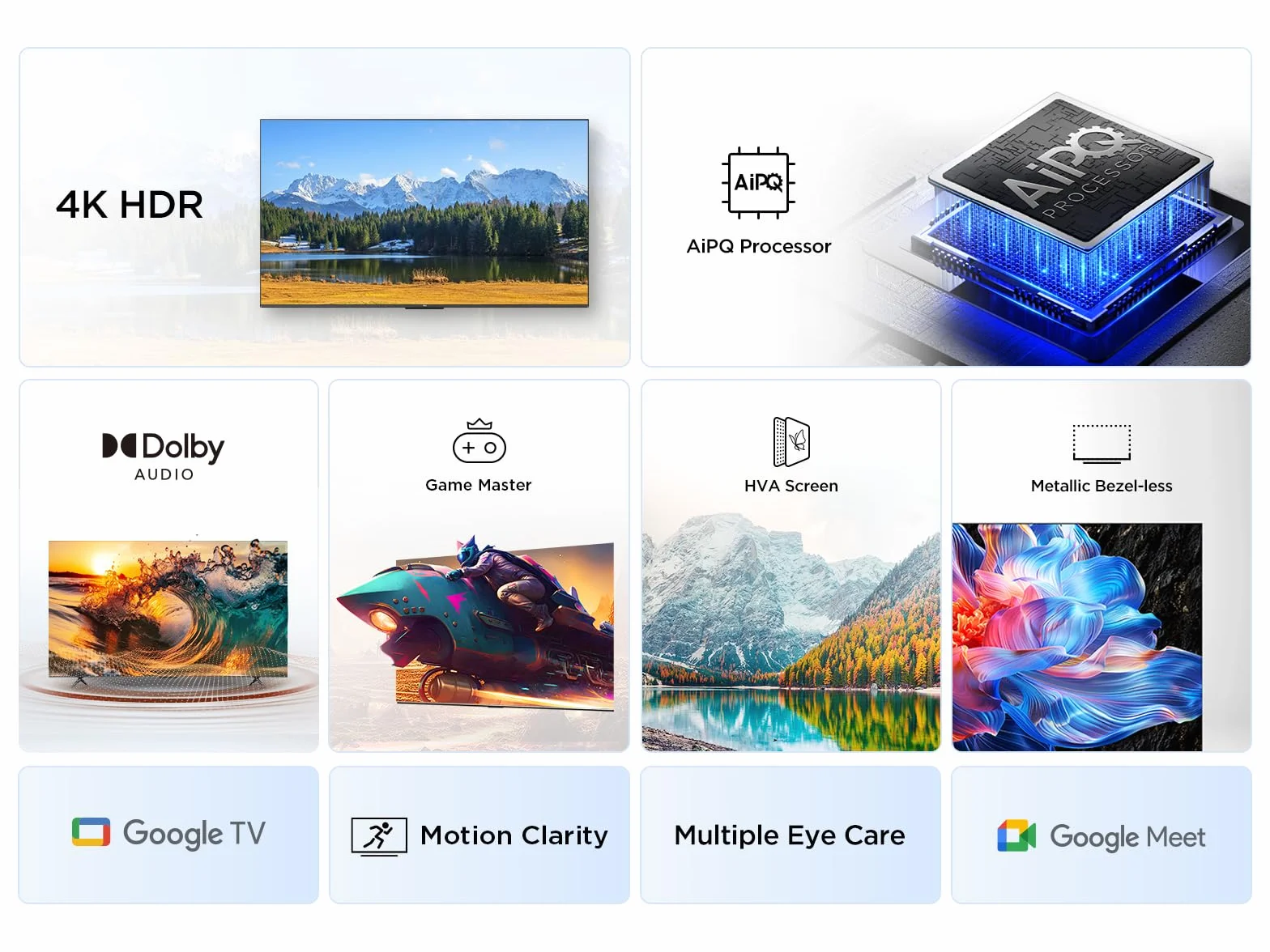 TCL 43V6C Smart TV LED 43 cale 4K HDR Google TV Dolby Audio Motion Clarity