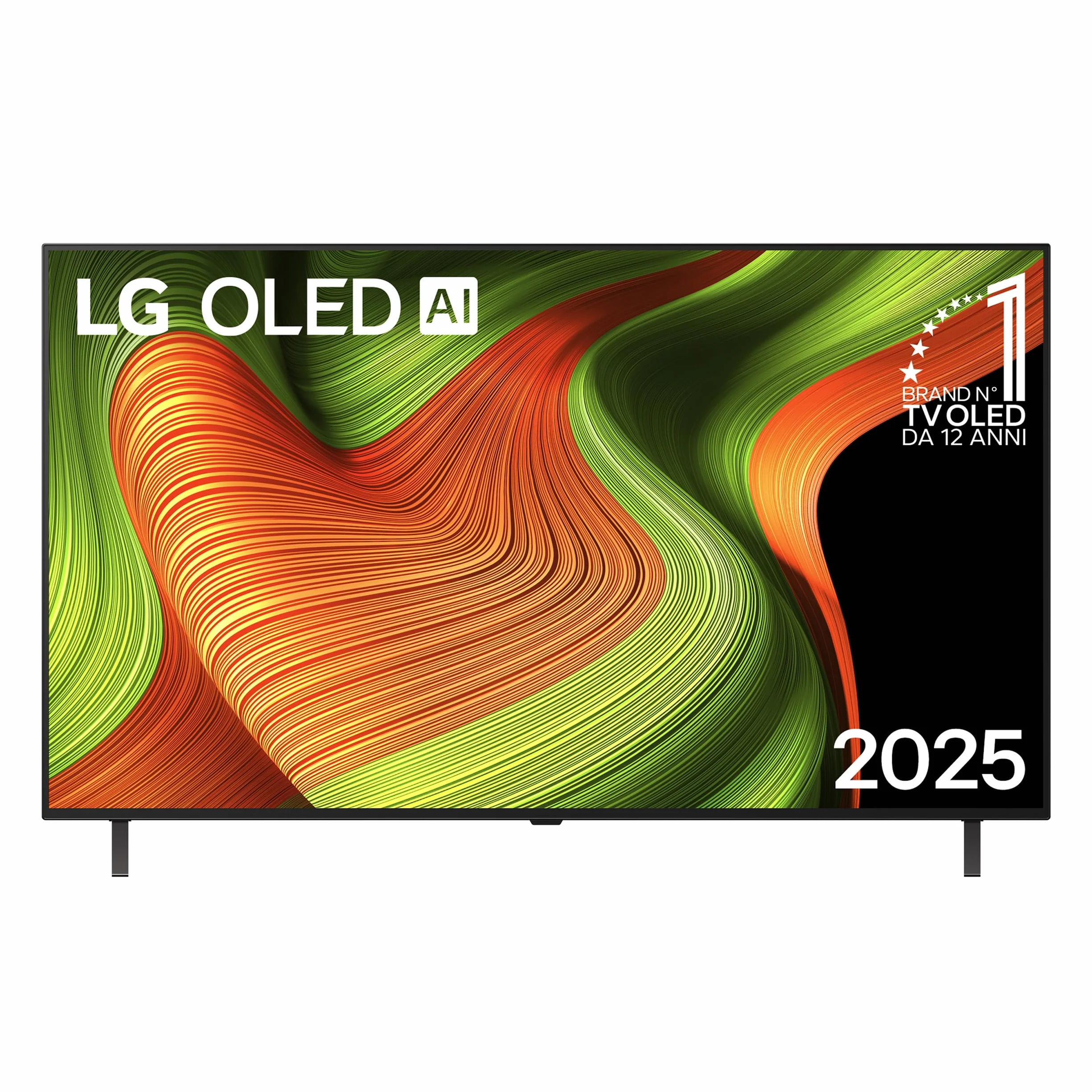 LG OLED AI B5 TV 55 pollici, Smart TV 4K, Processore α8 Gen2, webOS con AI, Dolby Vision e Atmos, Gaming con VRR, GSYNC e FreeSync 4K@120Hz, 4 HDMI 2.1, Alexa, OLED55B56LA 2025