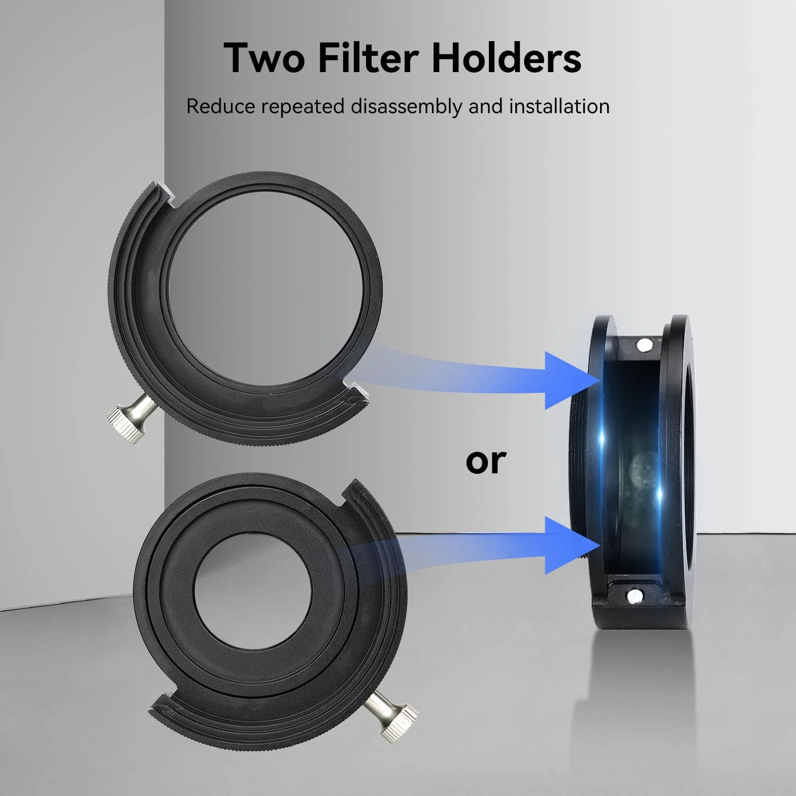 Svbony SV226 Telescopio Cassetto Filtro M42-M48, Ruota Portafiltri Include due Portafiltri da 2" Compatibile con Filtri da 1,25" e 2", per La Fotografia del Cielo Profondo Telescopi Accessori