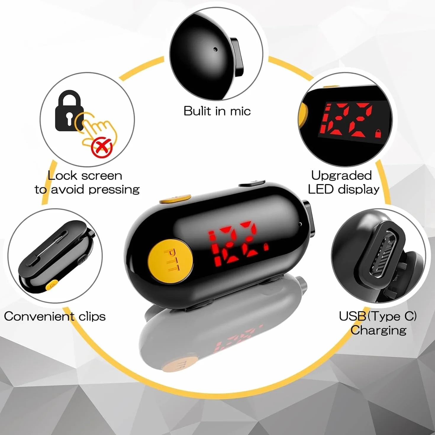 SMP Mini Walkie Talkie PMR446 16 Canali Ricaricabili 2 Pezzi Radio Portatile a Due Vie