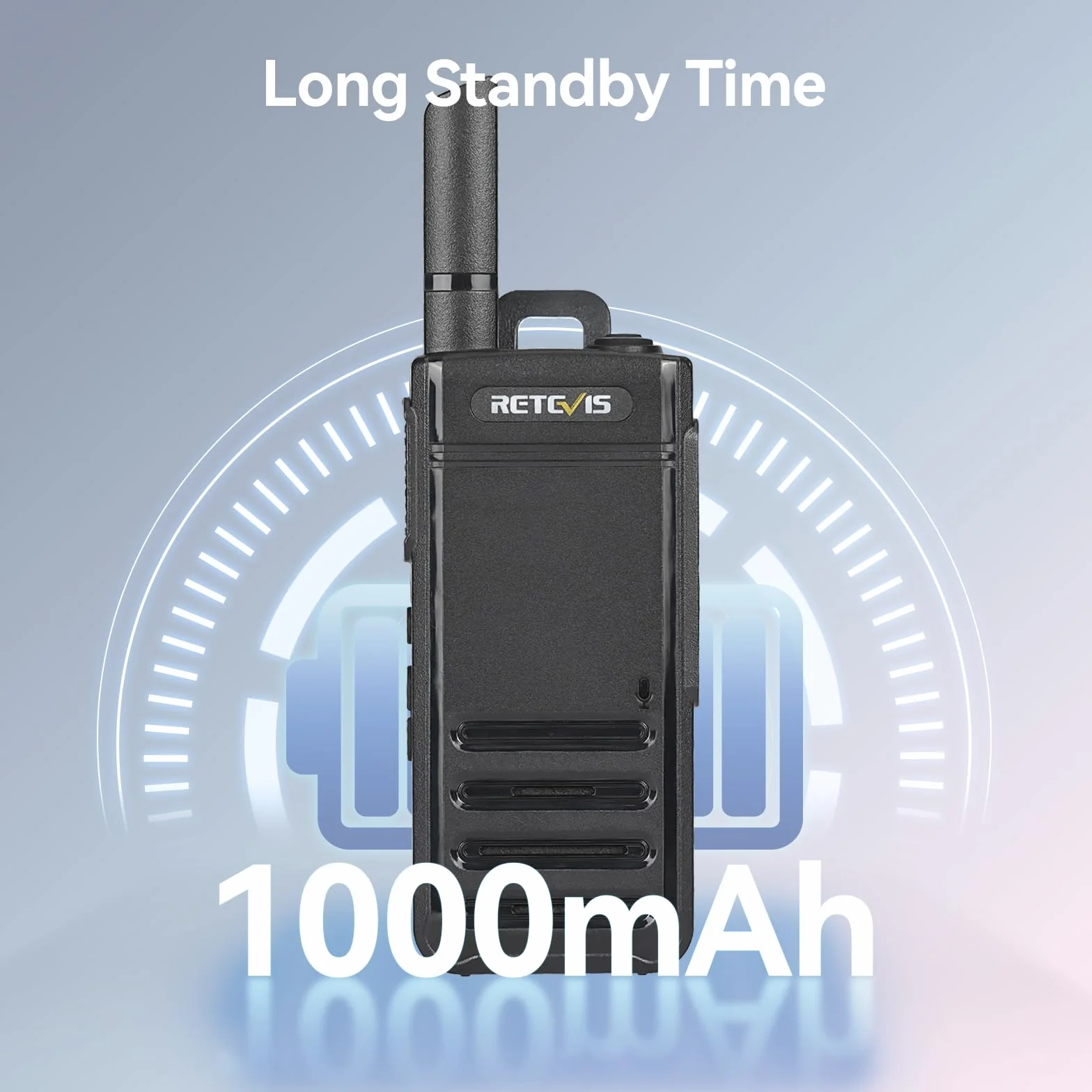 Retevis RB639 Walkie Talkie Professionali, Mini Ricetrasmittenti con Auricolari, 1000mAh, USB-C, Squelch, VOX, PMR446 Walkie Talkie Ricaricabili per Ristorante, Vendita al Dettaglio (4 Pezzi, Nero)