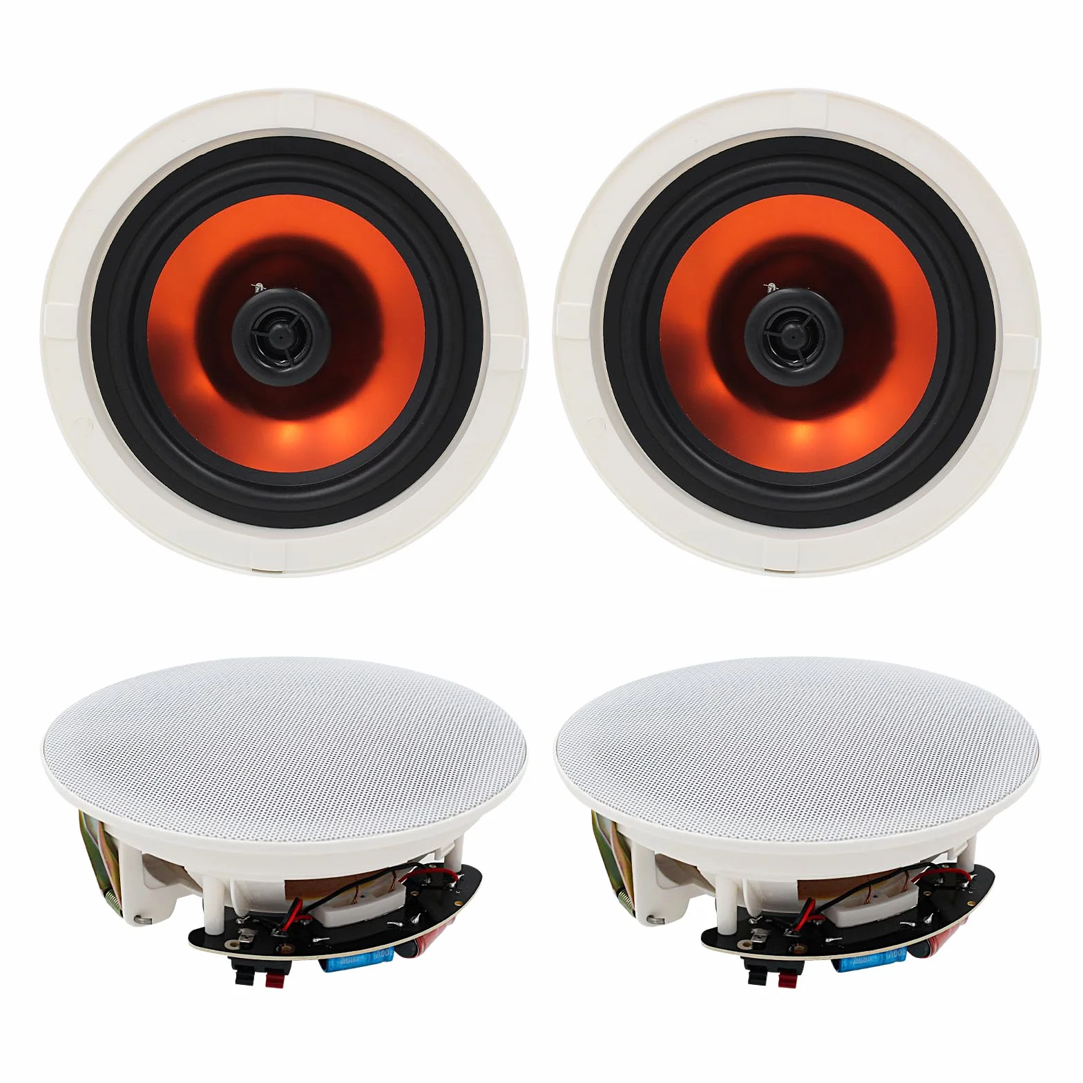 Herdio Altoparlante da soffitto 8 pollici 800 watt Installazione ad incasso Coppia