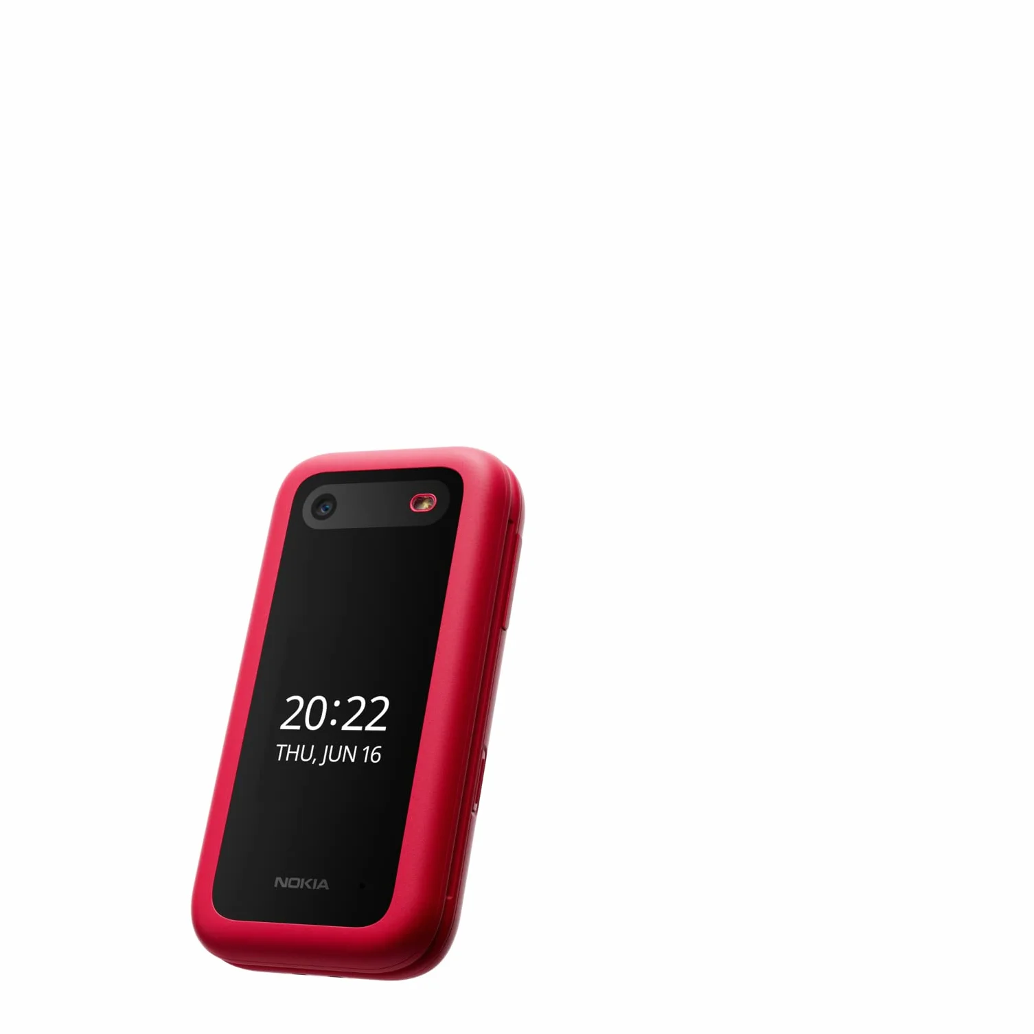 Nokia 2660 - Telefono Cellulare 4G Dual Sim, Display 2.8", Tasti Grandi, Tasto SOS, Fotocamera, Bluetooth, Radio FM Wireless e lettore mp3, Ampia batteria, Rosso, Italia