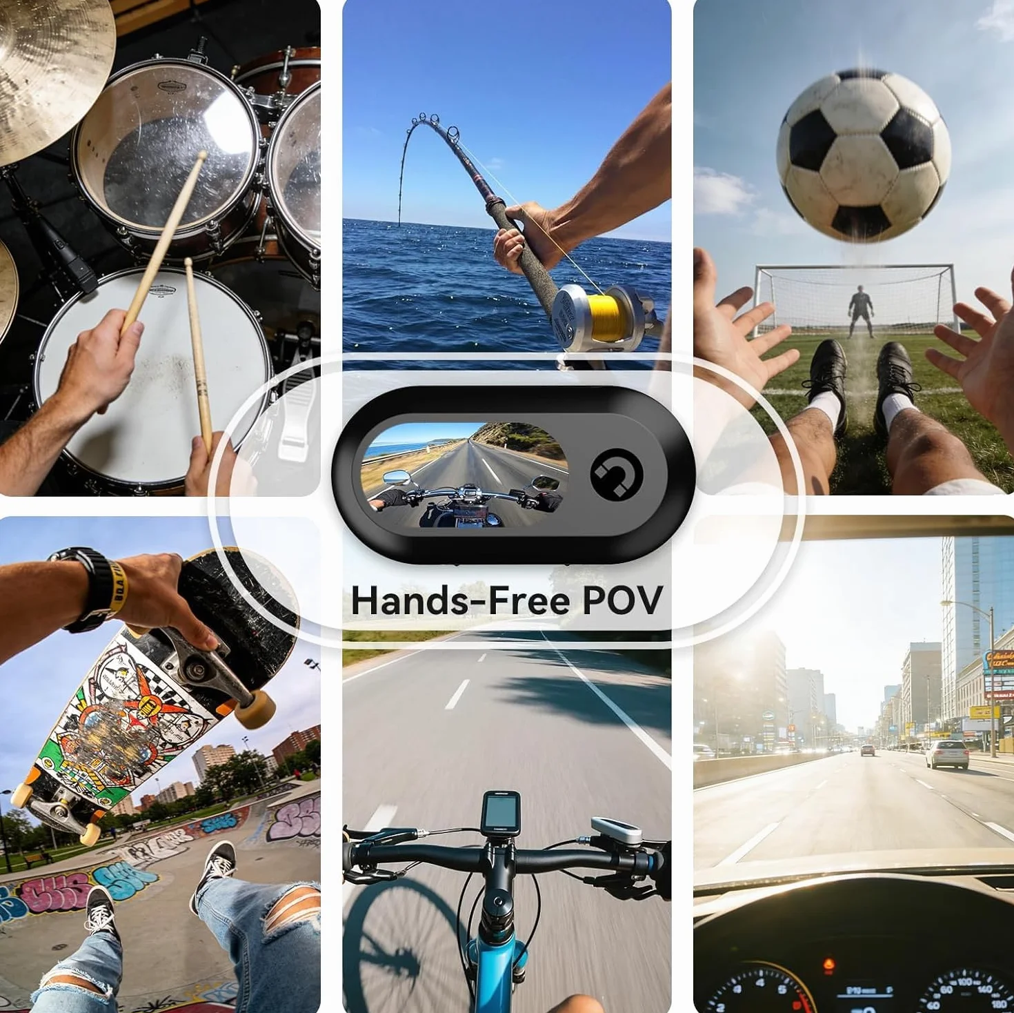 Xilecam Mini Action Cam 1080p Telecamera Animali Telecamere Nascoste da Esterno Body Cam e Accessori（Nero）