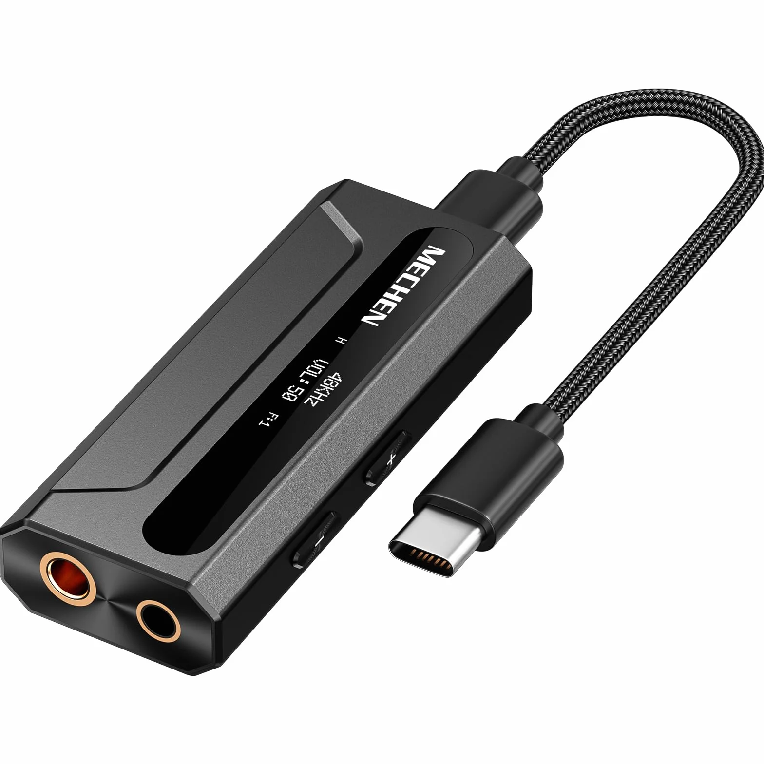 MECHEN AP10 Amplificatore per Cuffie DAC con ES9028Q2M & ES9603Q, Supporta 384kHz/DSD256, Doppie Uscite 3,5mm+4,4mm, per Smartphone/PC/Laptop/Player