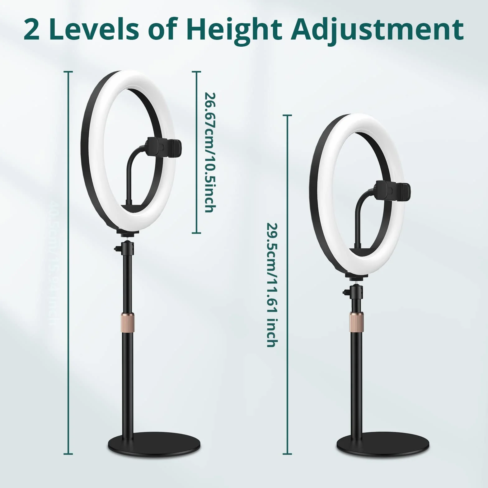 Atumtek Luce Anulare LED per Computer Portatile, 10" Ring Light Dimmerabile per Desktop, 3 Modalità di Illuminazione per Videoconferenza, Chiamata con Zoom, Diretta Streaming, Trucco, TikTok, Vlog