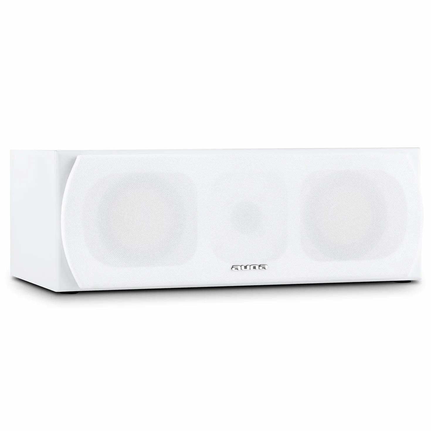 AUNA Linie 501 CS - Altoparlante Center, Speaker, Cassa, Diffusore Passivo, Tecnologia a 2 Vie, 120W, 2 x 60 Watt RMS, Connettore Fase, Tweeter 2,5 cm (1"), Dimensioni 42,5 x 15 x 24,5 cm, Bianco