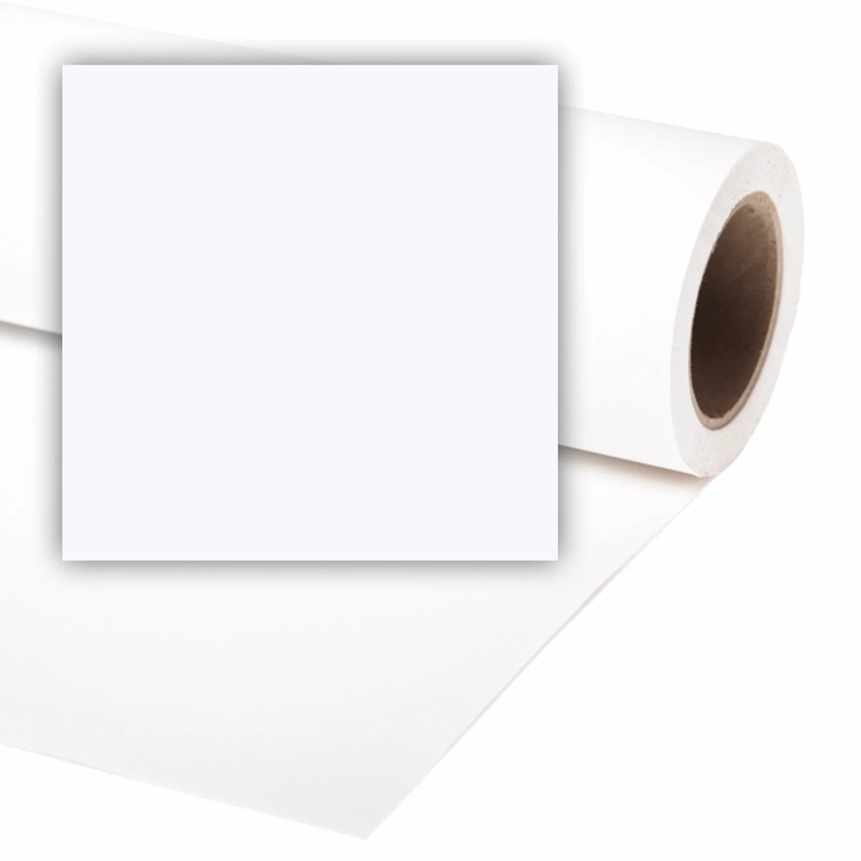 Fondale fotografico in carta Bianco Artico 2.72mx11m per studio fotografico con anima di cartone Arctic White